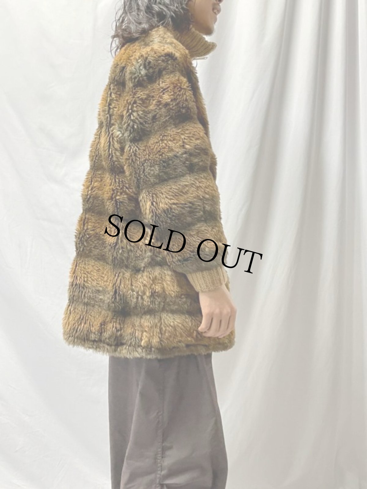 画像4: 60's フェイクファー リバーシブルジャケット (4)