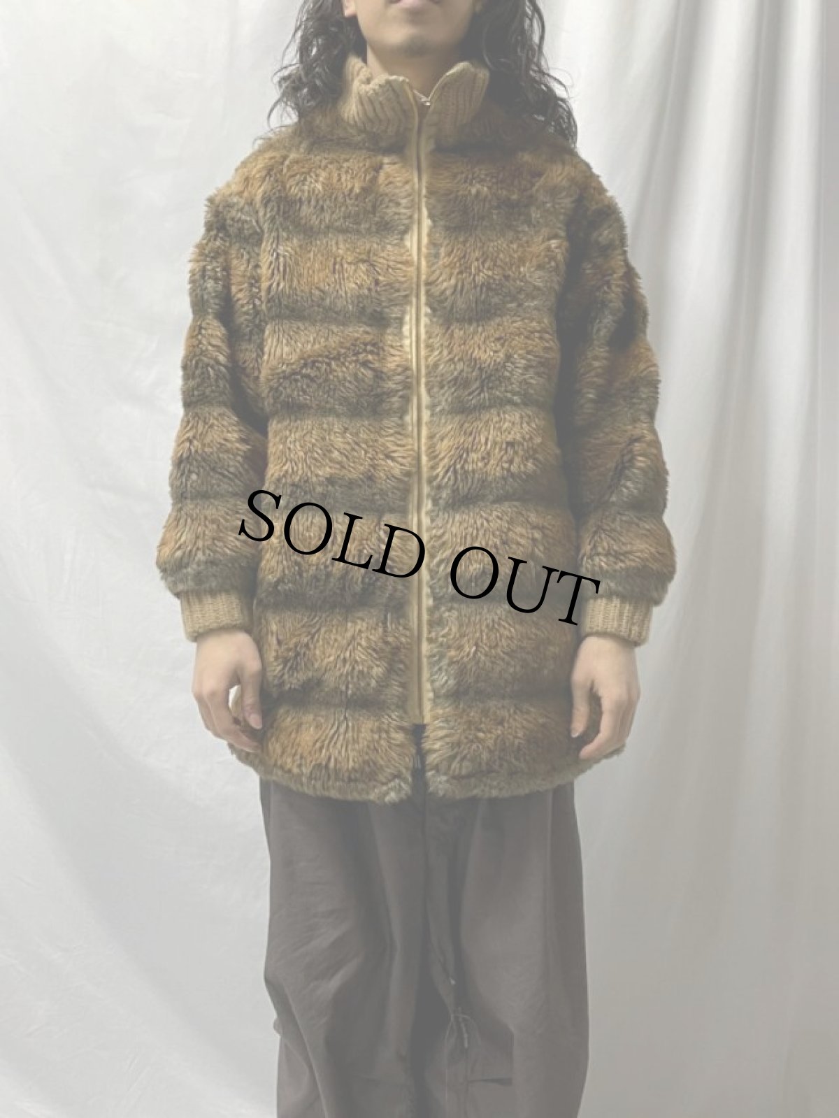 画像3: 60's フェイクファー リバーシブルジャケット (3)