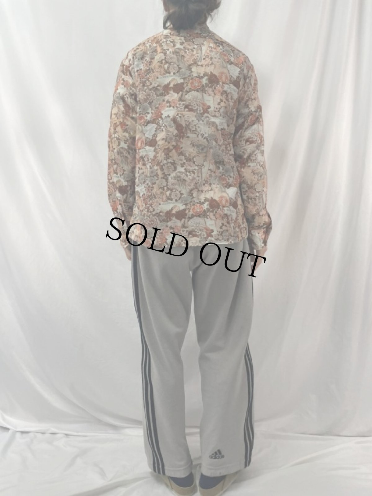 画像4: 70's PLAY BOY "Vargas Girl" ピンナップガール柄 ポリシャツ XL (4)