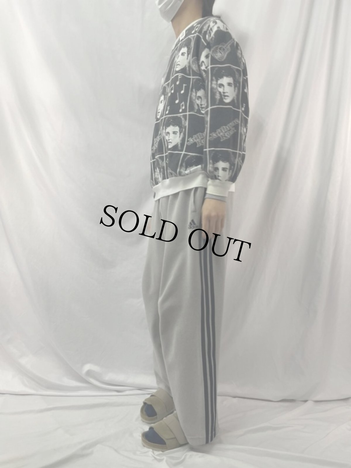 画像3: 80’s USA製 Elvis Presley "Jailhouse Rock" 総柄プリントスウェット XL (3)