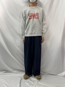 画像2: 90's Lee USA製 REVERSE WEAVE TYPE "SMS" プリントスウェット (2)