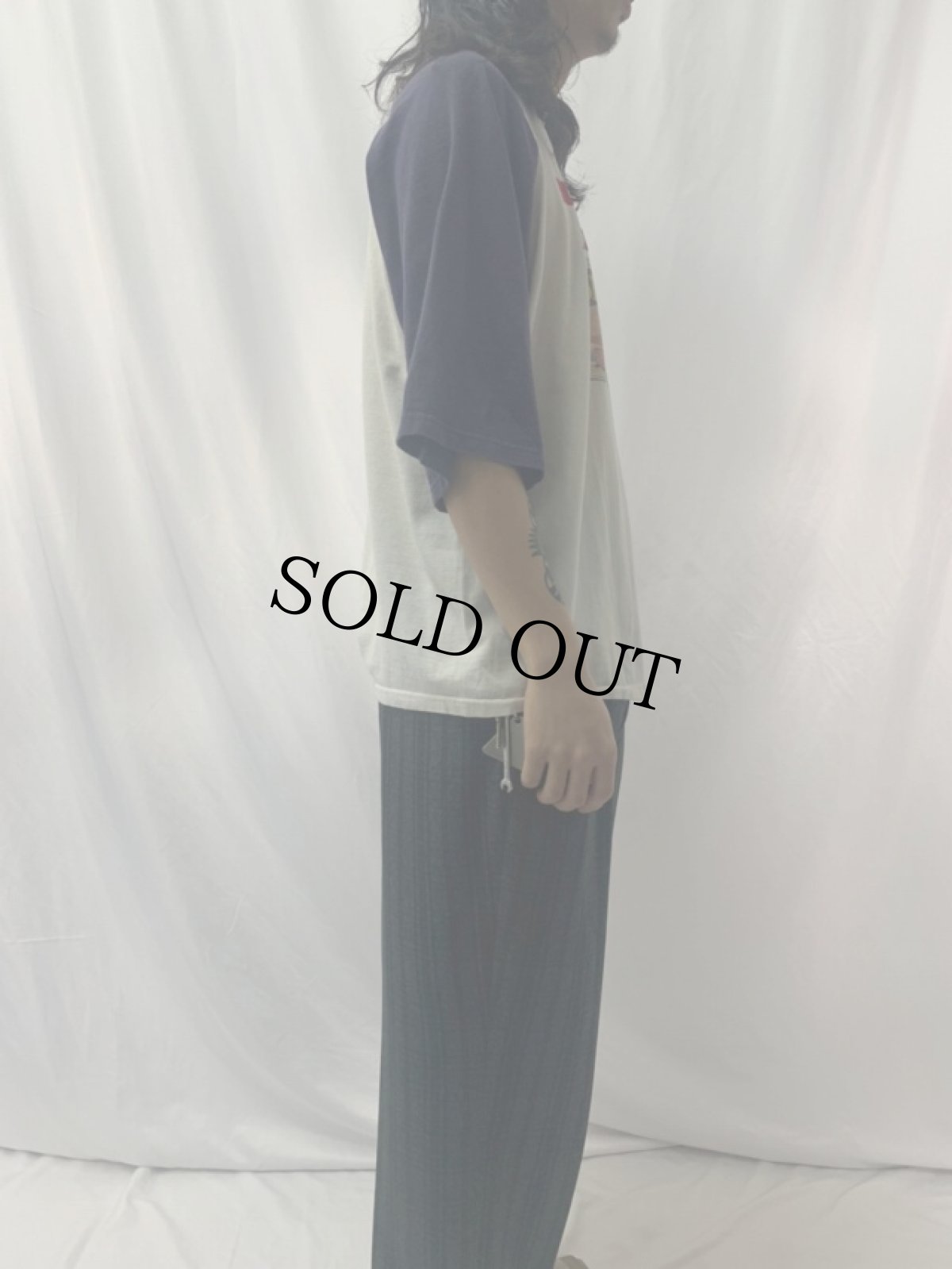 画像3: SPAM "MIRACLE MEAT!" 発泡プリント ラグランTシャツ L (3)