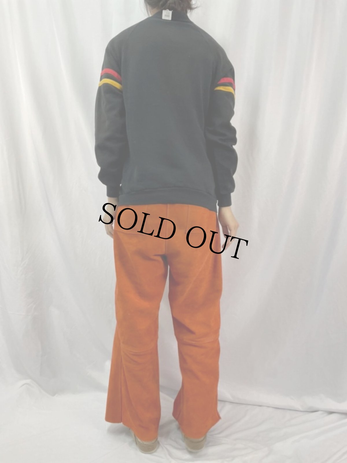 画像4: 80〜90's DISNEY MICKEY MOUSE フロッキープリントスウェット XL (4)