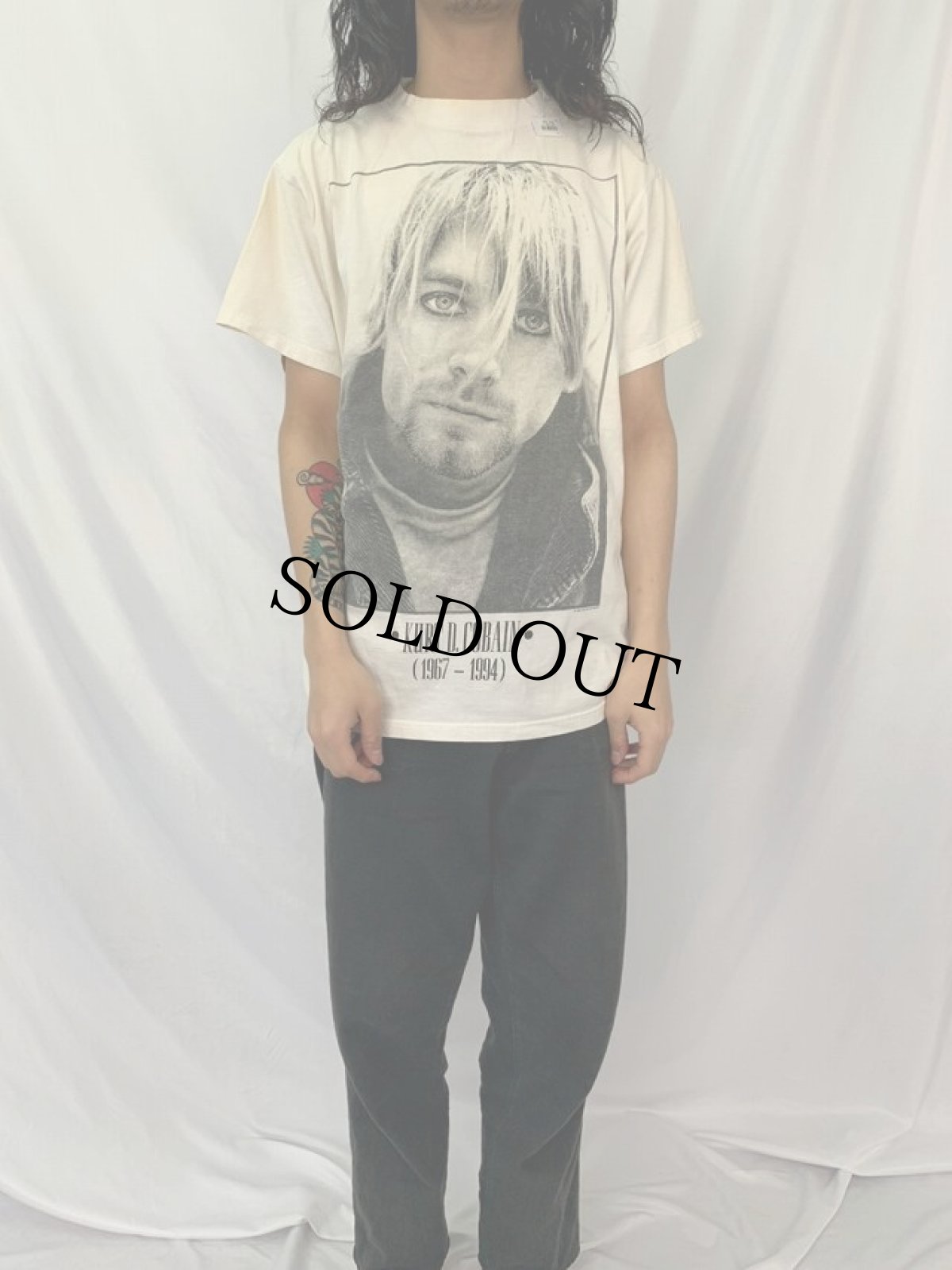 画像2: 90's KURT COBAIN フォトプリントTシャツ (2)