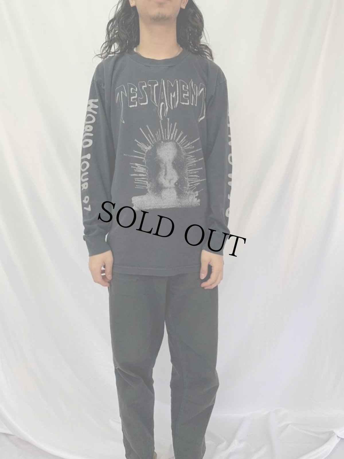 画像2: 90's TESTAMENT USA製 "DEMONIC WORLD TOUR" スラッシュメタル・バンド ロンT L (2)