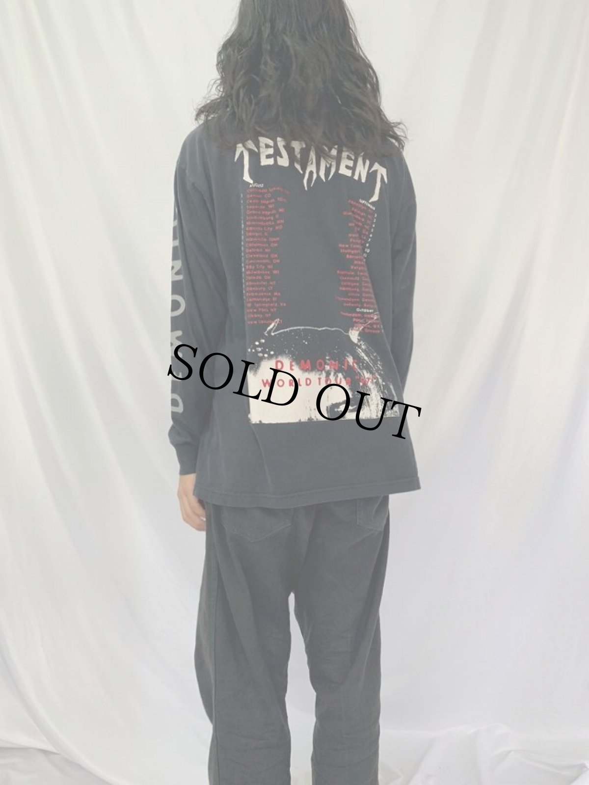 画像4: 90's TESTAMENT USA製 "DEMONIC WORLD TOUR" スラッシュメタル・バンド ロンT L (4)
