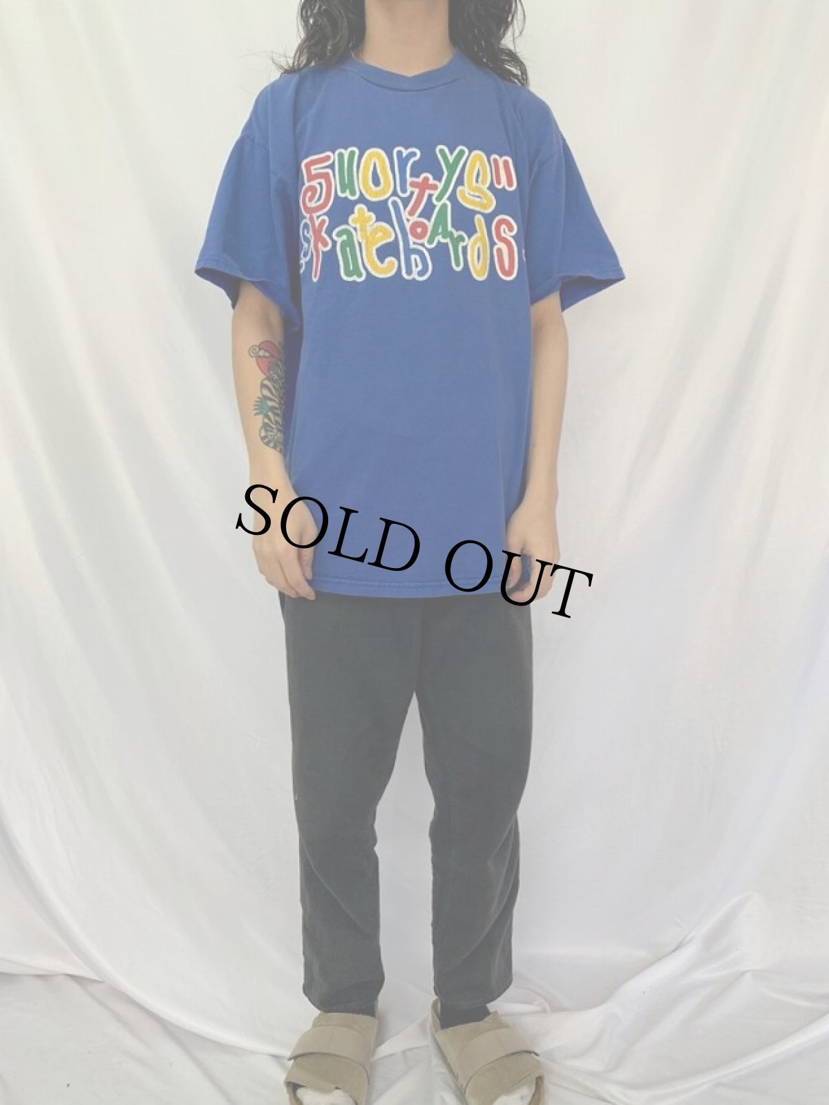 画像2: SHORTY'S SKATE BOARDS USA製 "FUCK YOU" ギミックプリント スケートTシャツ XL (2)