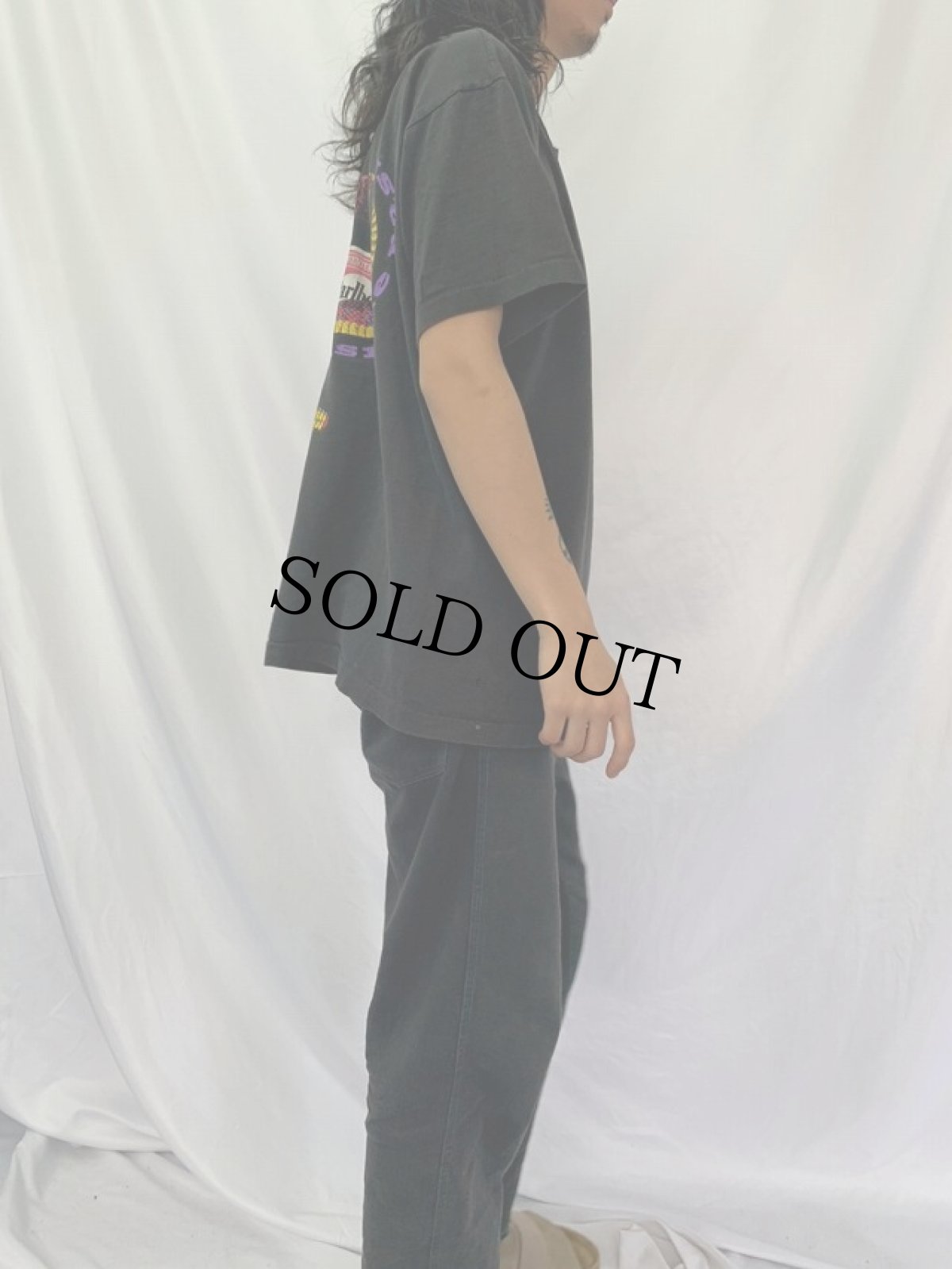 画像3: 90's Marlboro USA製 "SHAKE PASS" ヘビプリント ポケットTシャツ XL (3)