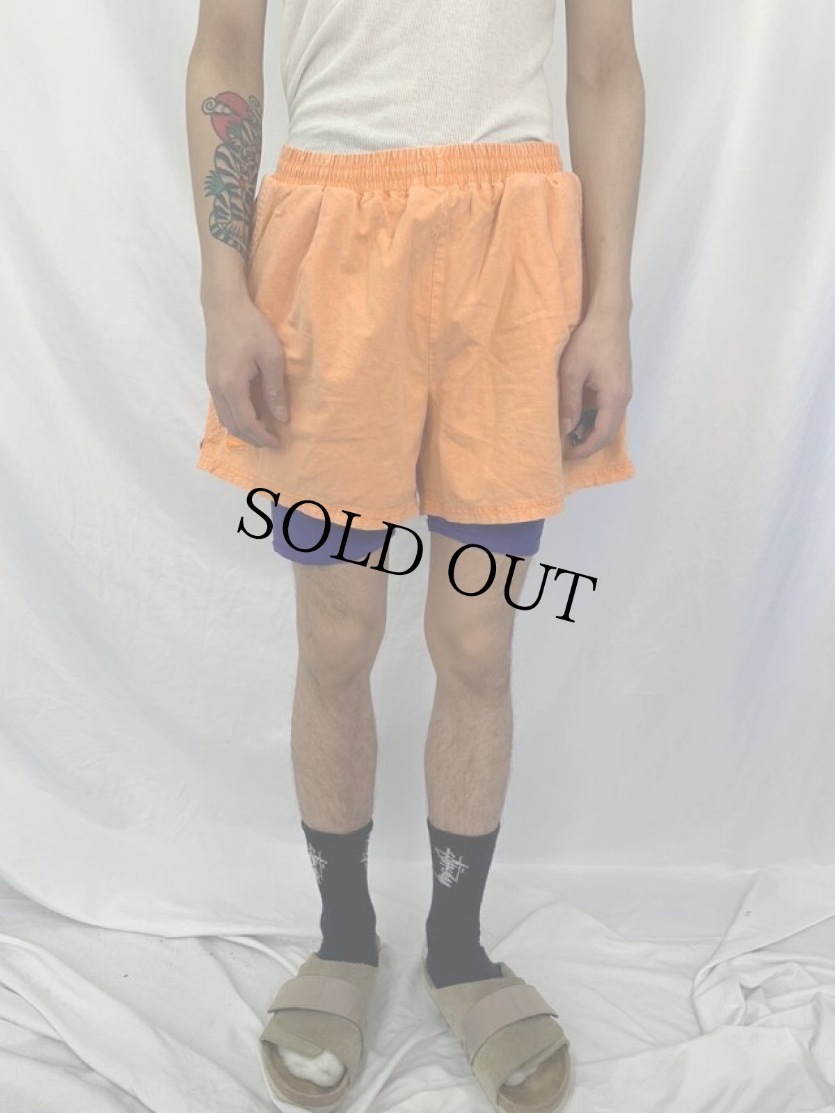 画像2: 90's NIKE CHALLENGE COURT コットンショーツ XL (2)