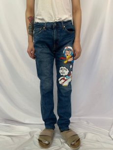 画像2: Levi's 511 "マッハGOGOGO" ハンドペイント デニムパンツ W34 (2)