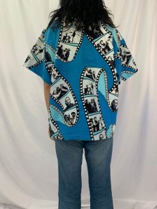 画像4: 80's LIFE’S A BEACH USA製 "3バカ大将" 総柄オープンカラーコットンシャツ VERY BIG (4)