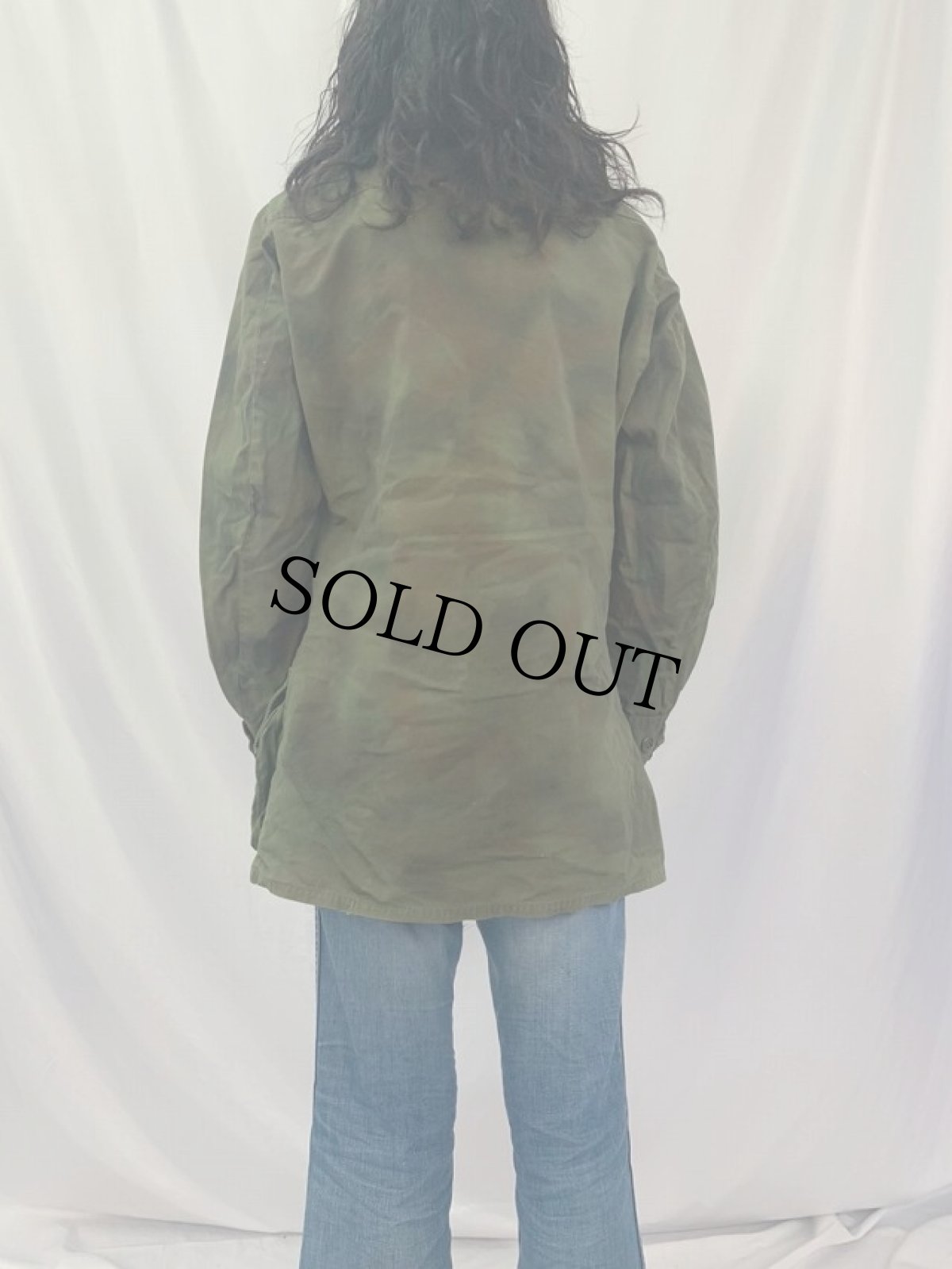 画像4: 60's U.S.ARMY "グリーンベレー特殊迷彩" ジャングルファティーグジャケット 3rd SMALL LONG (4)