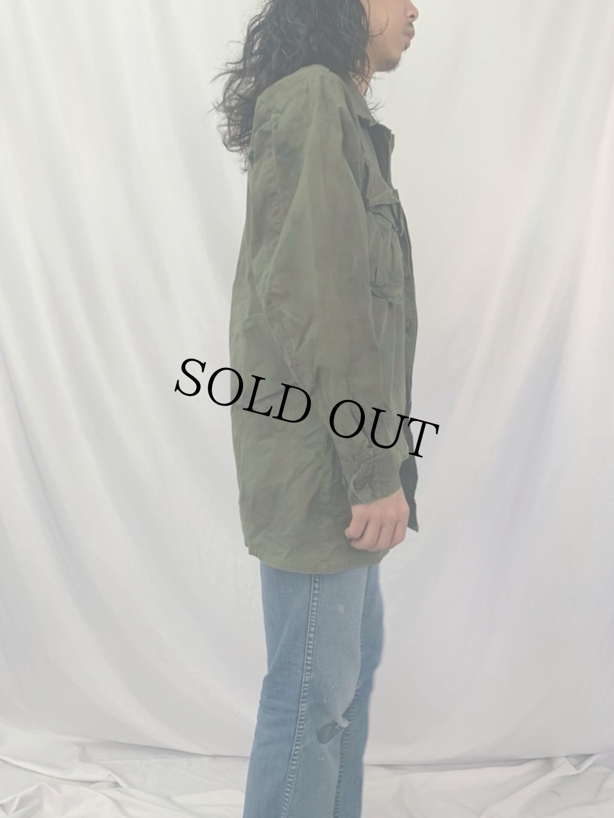 画像3: 60's U.S.ARMY "グリーンベレー特殊迷彩" ジャングルファティーグジャケット 3rd SMALL LONG (3)