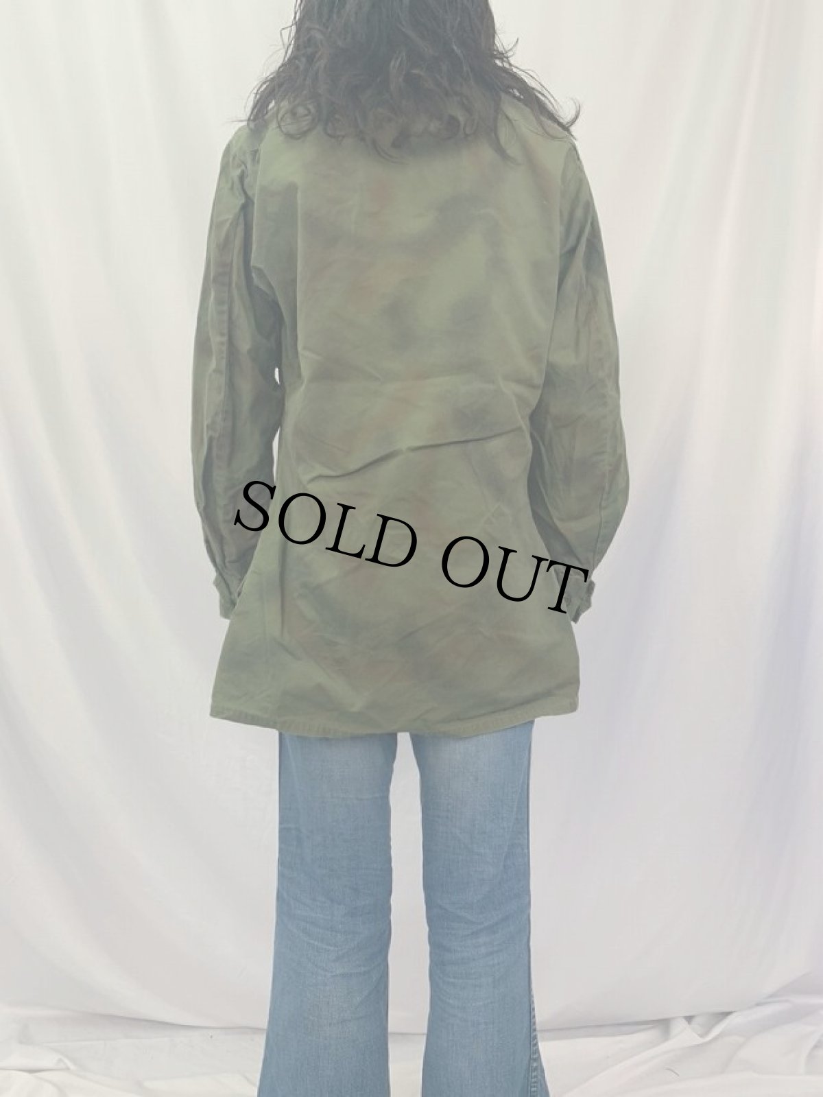 画像4: 60's U.S.ARMY "グリーンベレー特殊迷彩" ジャングルファティーグジャケット 3rd SMALL LONG (4)