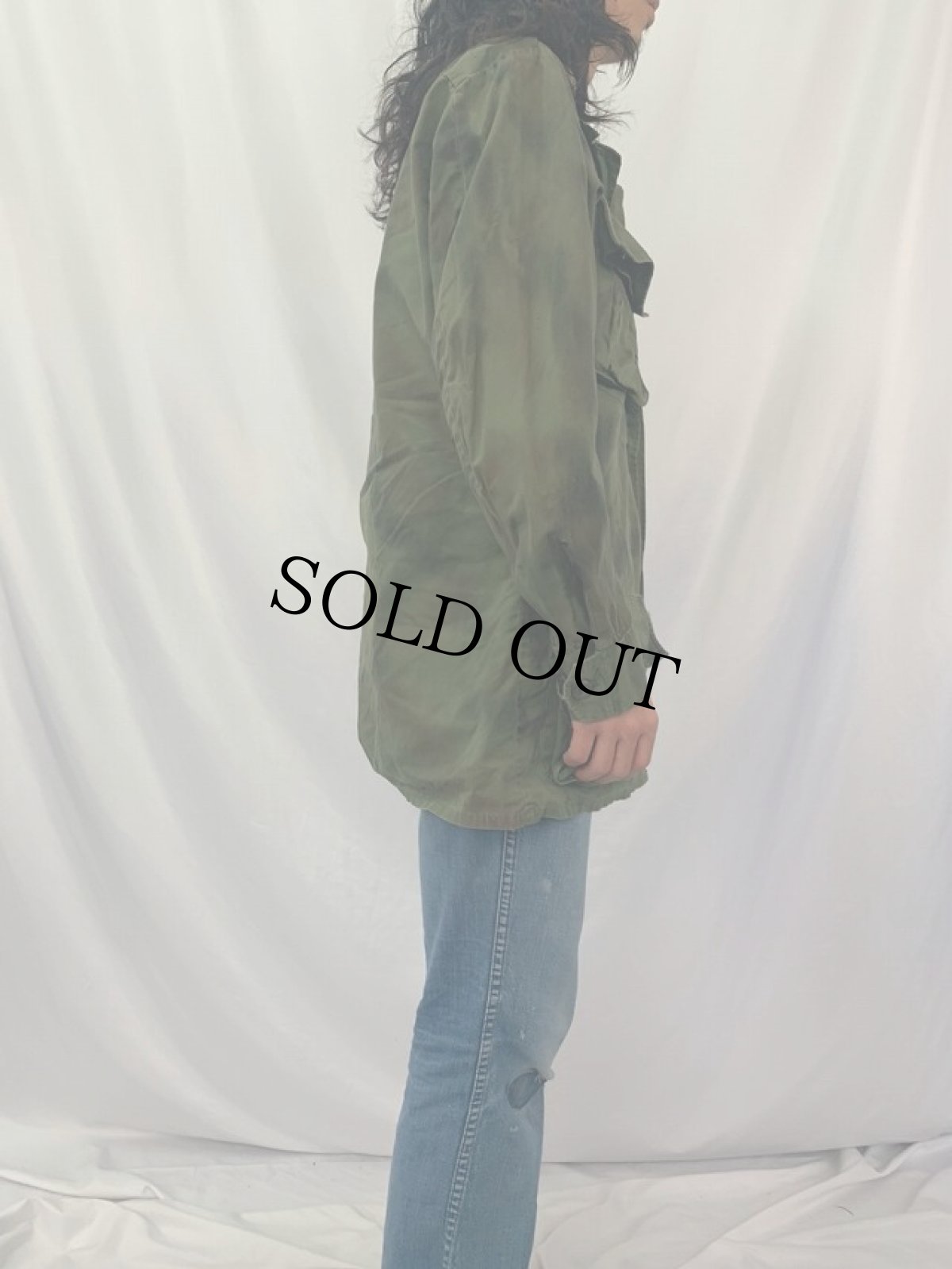 画像3: 60's U.S.ARMY "グリーンベレー特殊迷彩" ジャングルファティーグジャケット 3rd SMALL LONG (3)