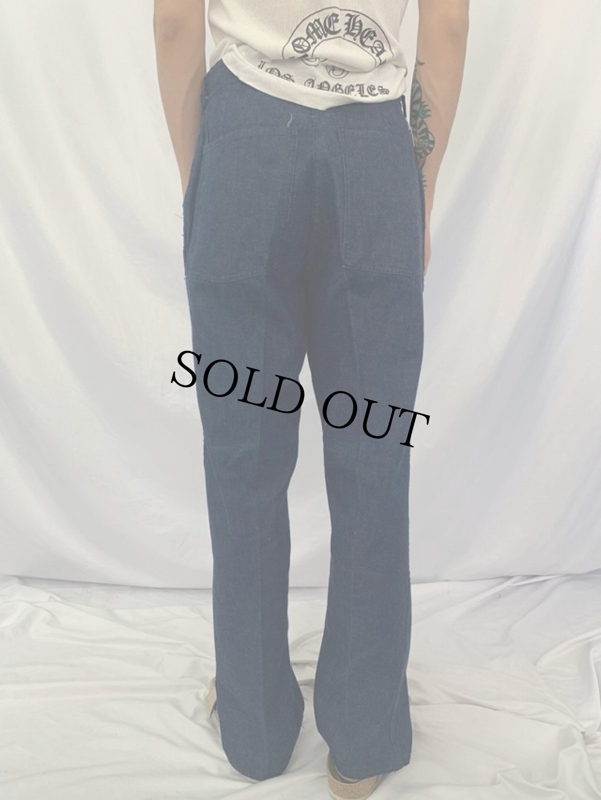 画像4: 40's U.S.NAVY デニムトラウザーズ W30 (4)