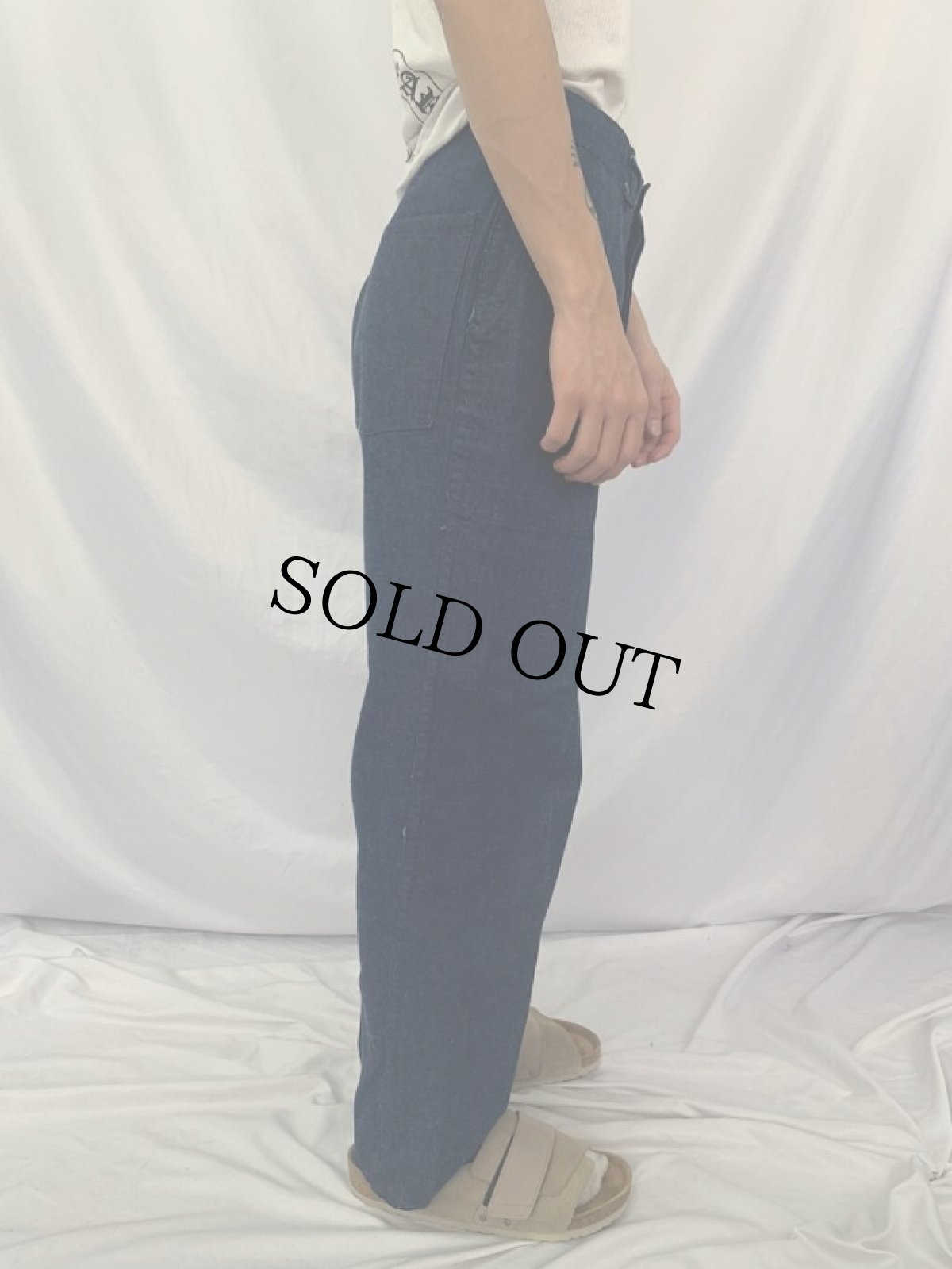 画像3: 40's U.S.NAVY デニムトラウザーズ W30 (3)