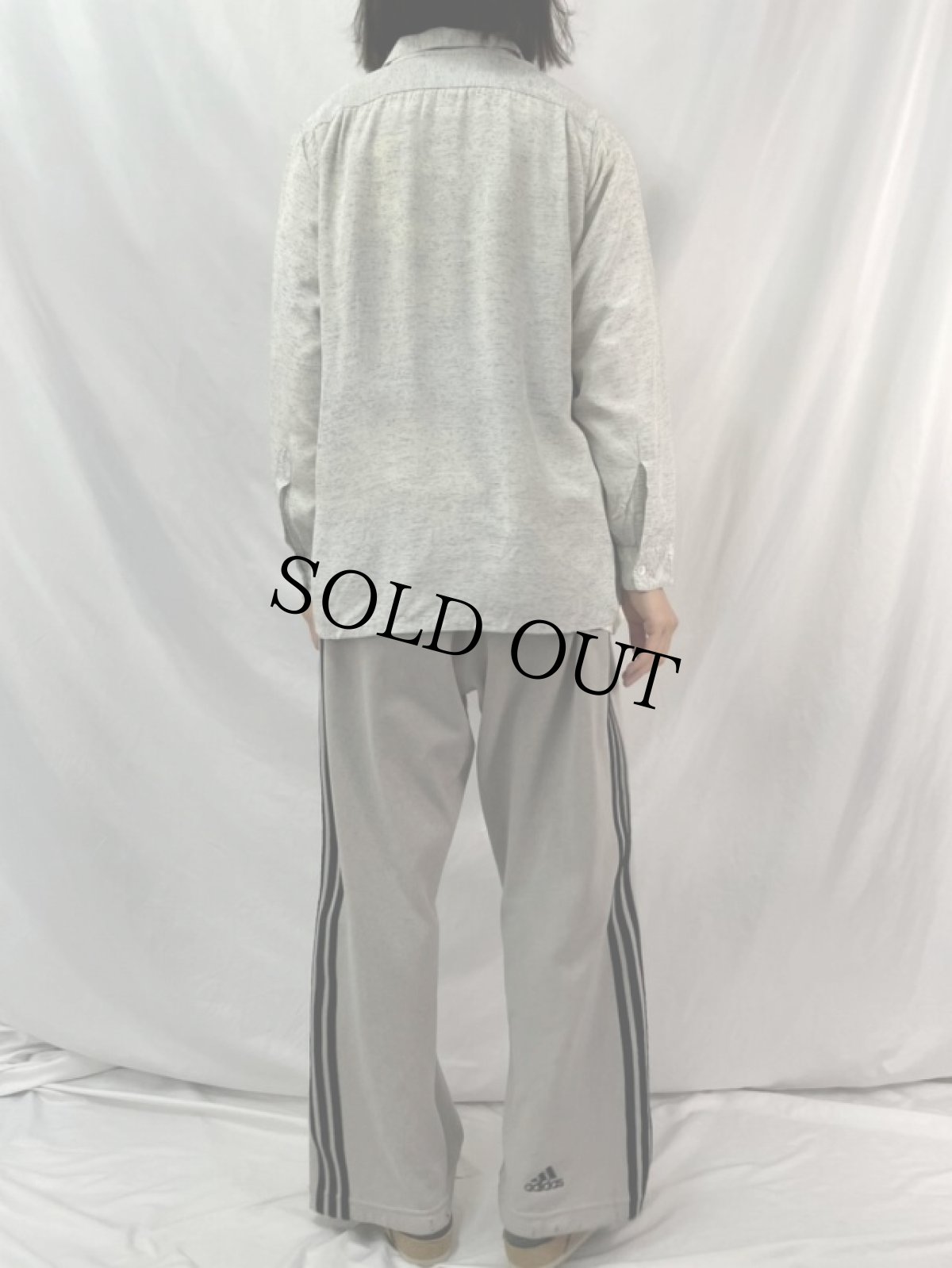 画像4: 50's Golden Needle Manhattan カスリ柄 オープンカラーレーヨンシャツ L (4)