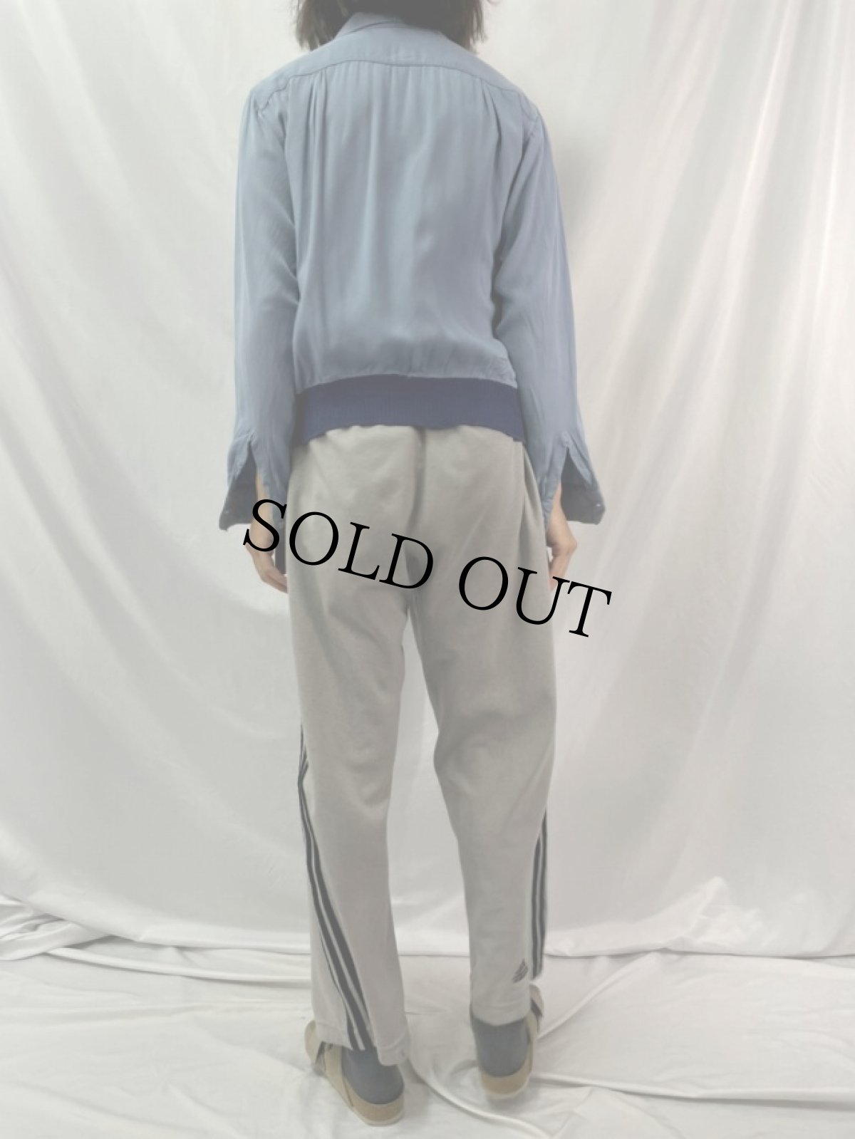 画像4: 50〜60's B.V.D. オープンカラー レーヨンシャツ 15-15 1/2 (4)