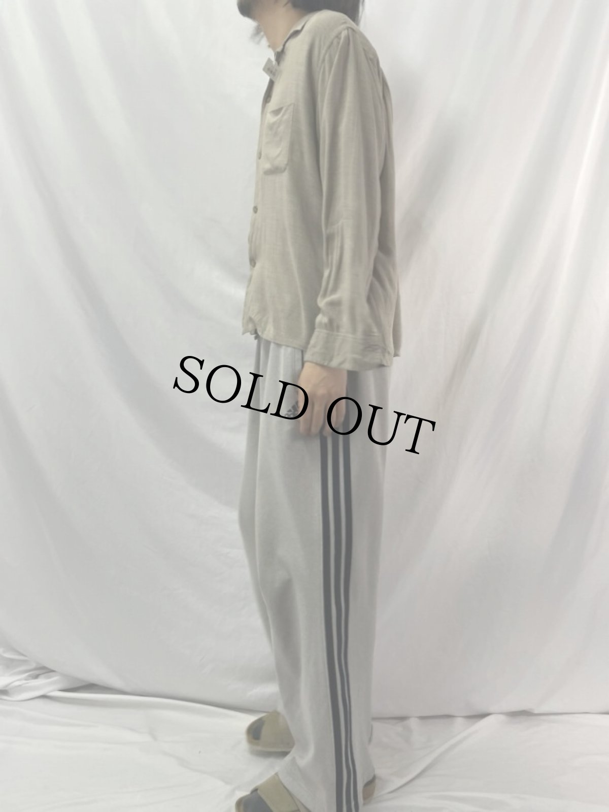 画像3: 60's PILGRIM オープンカラー レーヨンシャツ L (3)