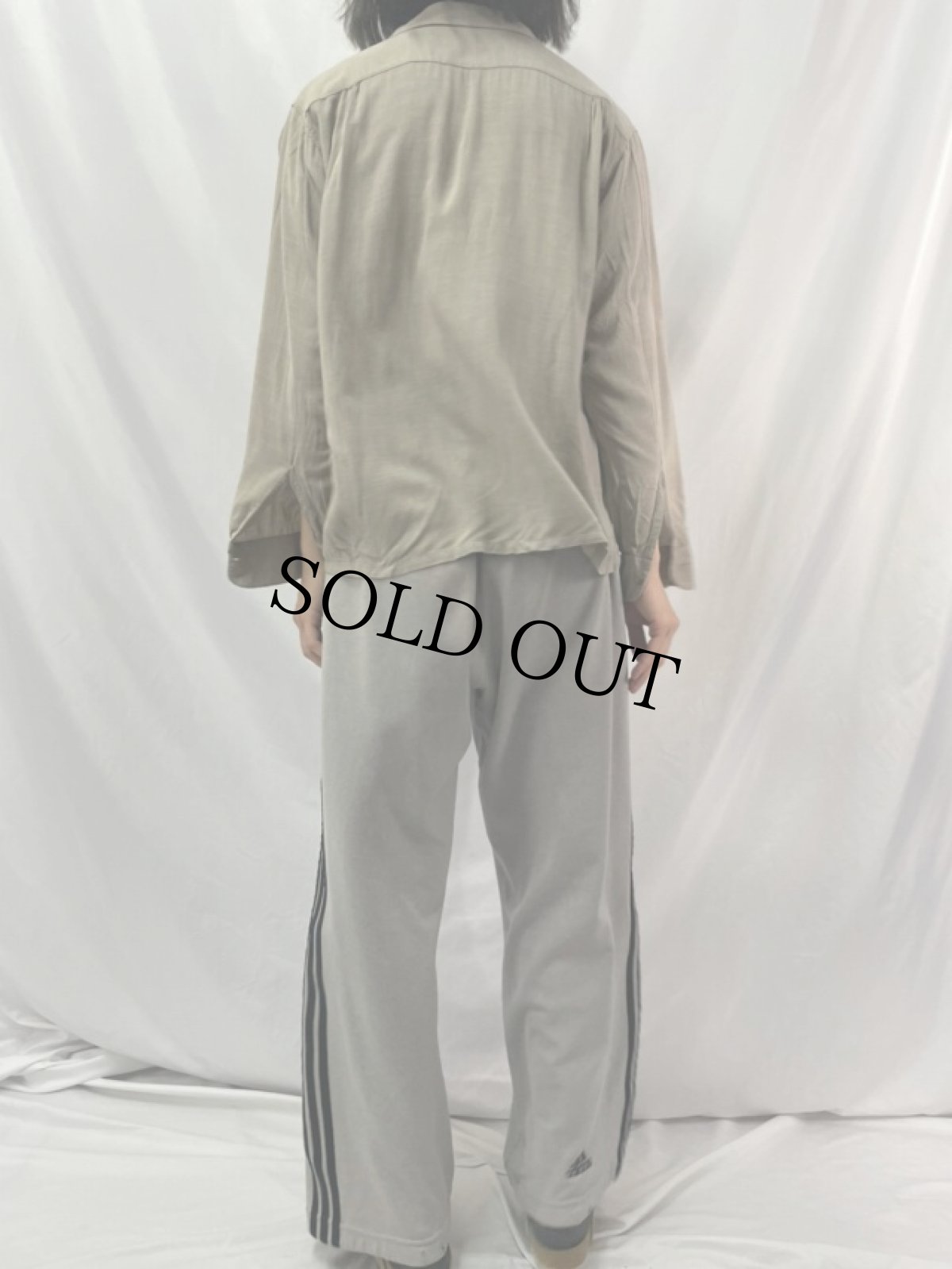 画像4: 60's PILGRIM オープンカラー レーヨンシャツ L (4)