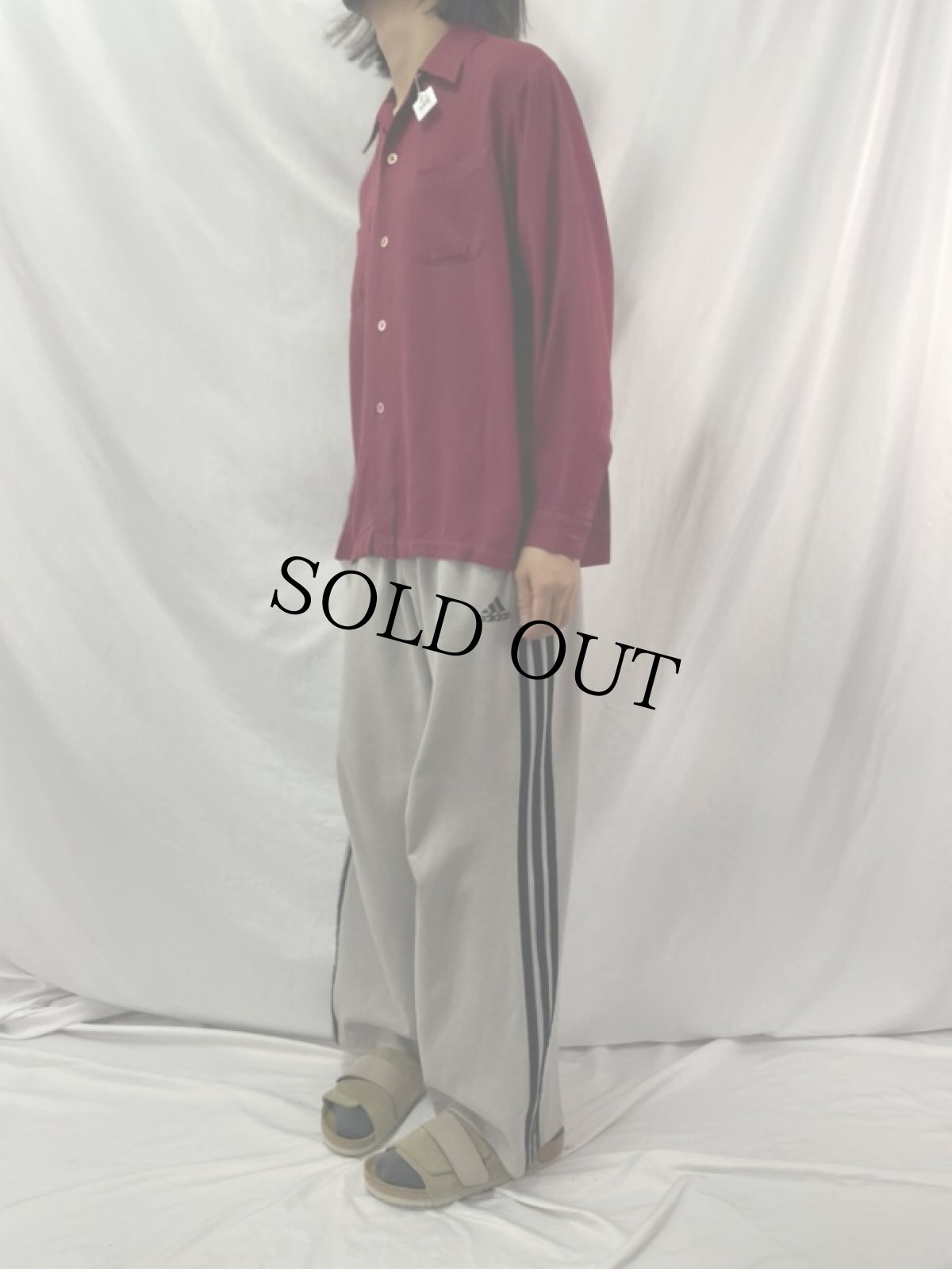 画像3: 50's STRAD O FLAN レーヨンギャバジン オープンカラーシャツ (3)