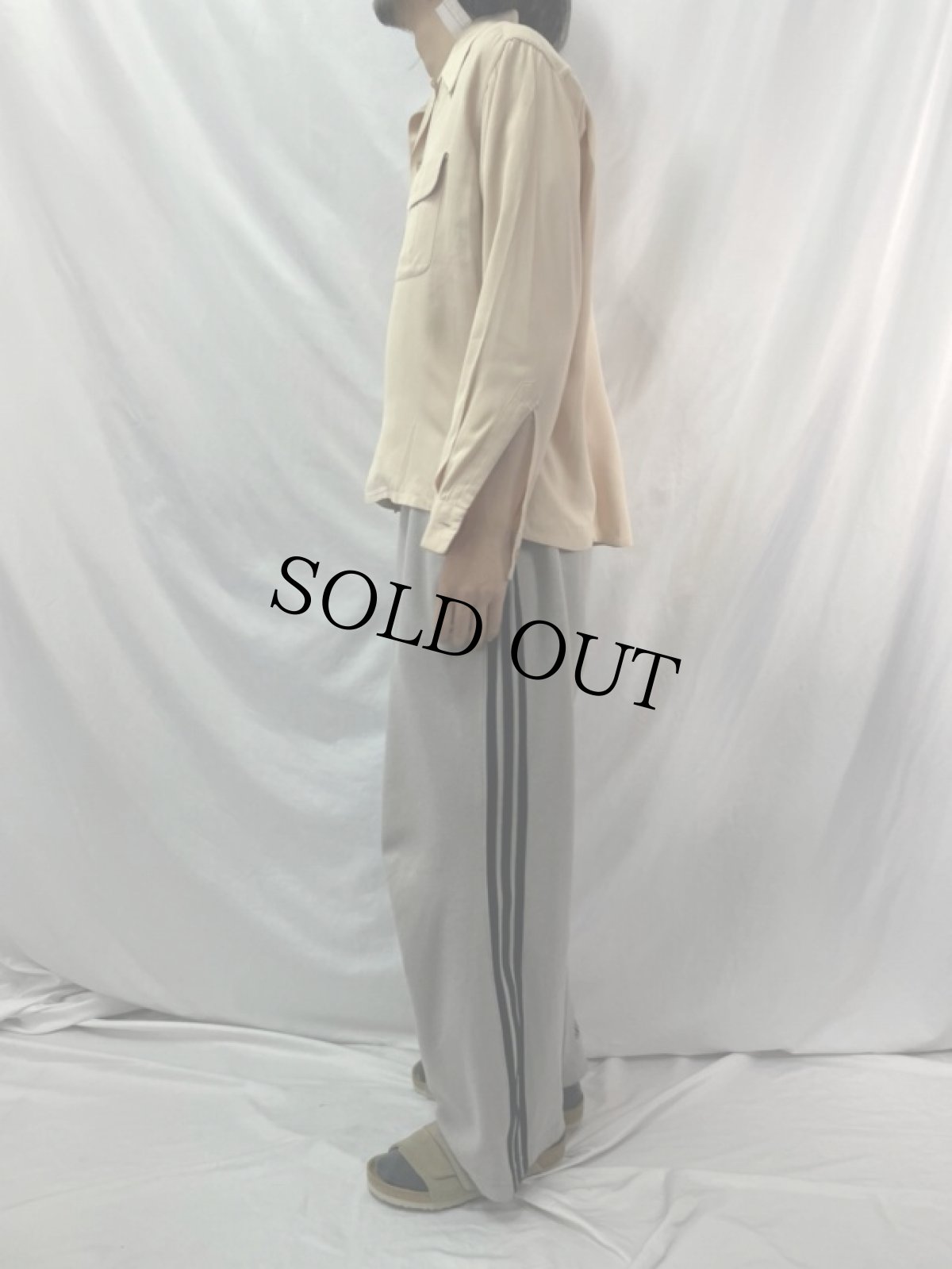 画像3: 50's New Era レーヨンギャバジン オープンカラーシャツ M (3)