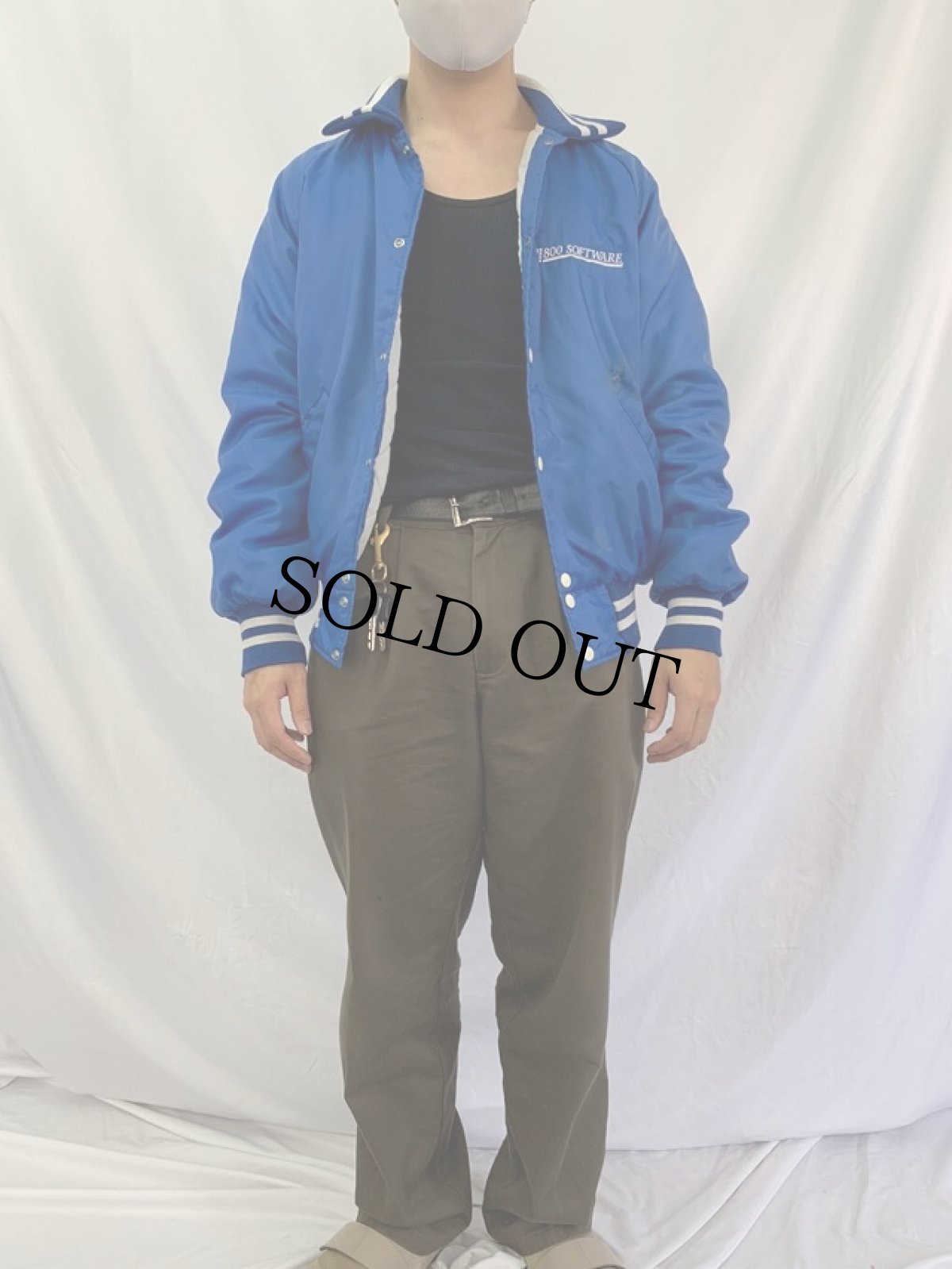 画像2: Microsoft Windows ロゴ刺繍 スタジャン L (2)