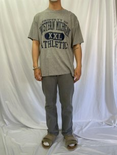 画像2: WESTERN MICHIGAN ATHLETICS カレッジプリントTシャツ L (2)