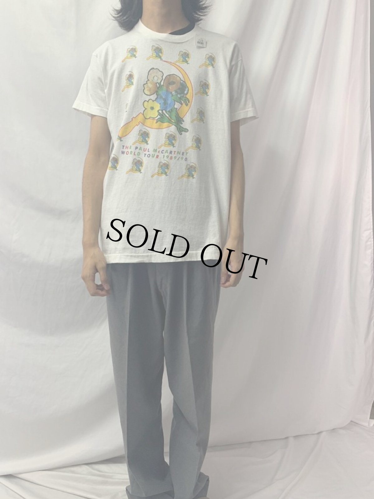 画像2: 80's PAUL McCARTNEY USA製 ミュージシャンツアーTシャツ XL (2)