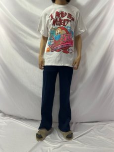 画像2: 90's The Ren and Stimpy Show ニコロデオン キャラクターTシャツ L (2)