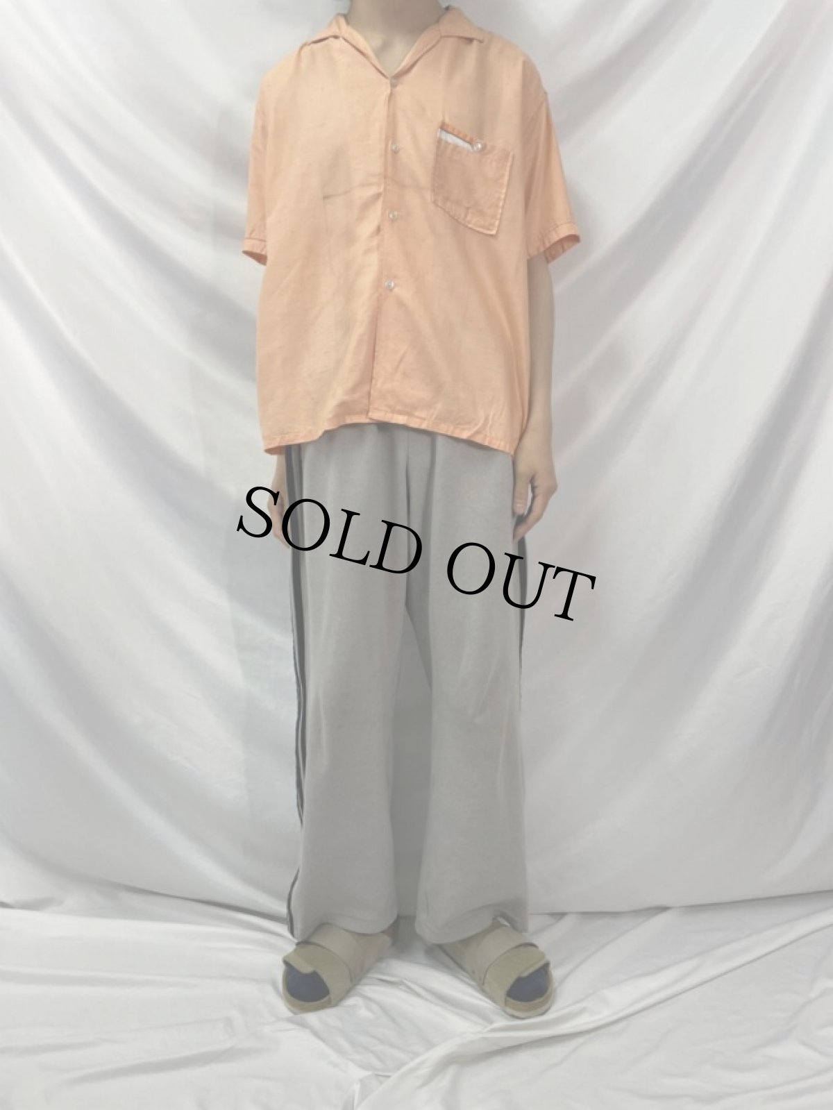 画像2: 60's Gantner イタリアンカラーシャツ XL (2)