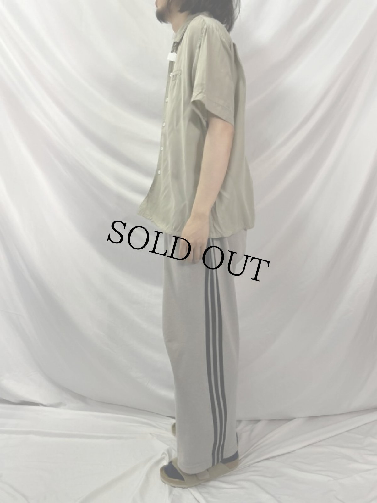 画像3: 60's Triumph イタリアンカラー レーヨンシャツ XL (3)