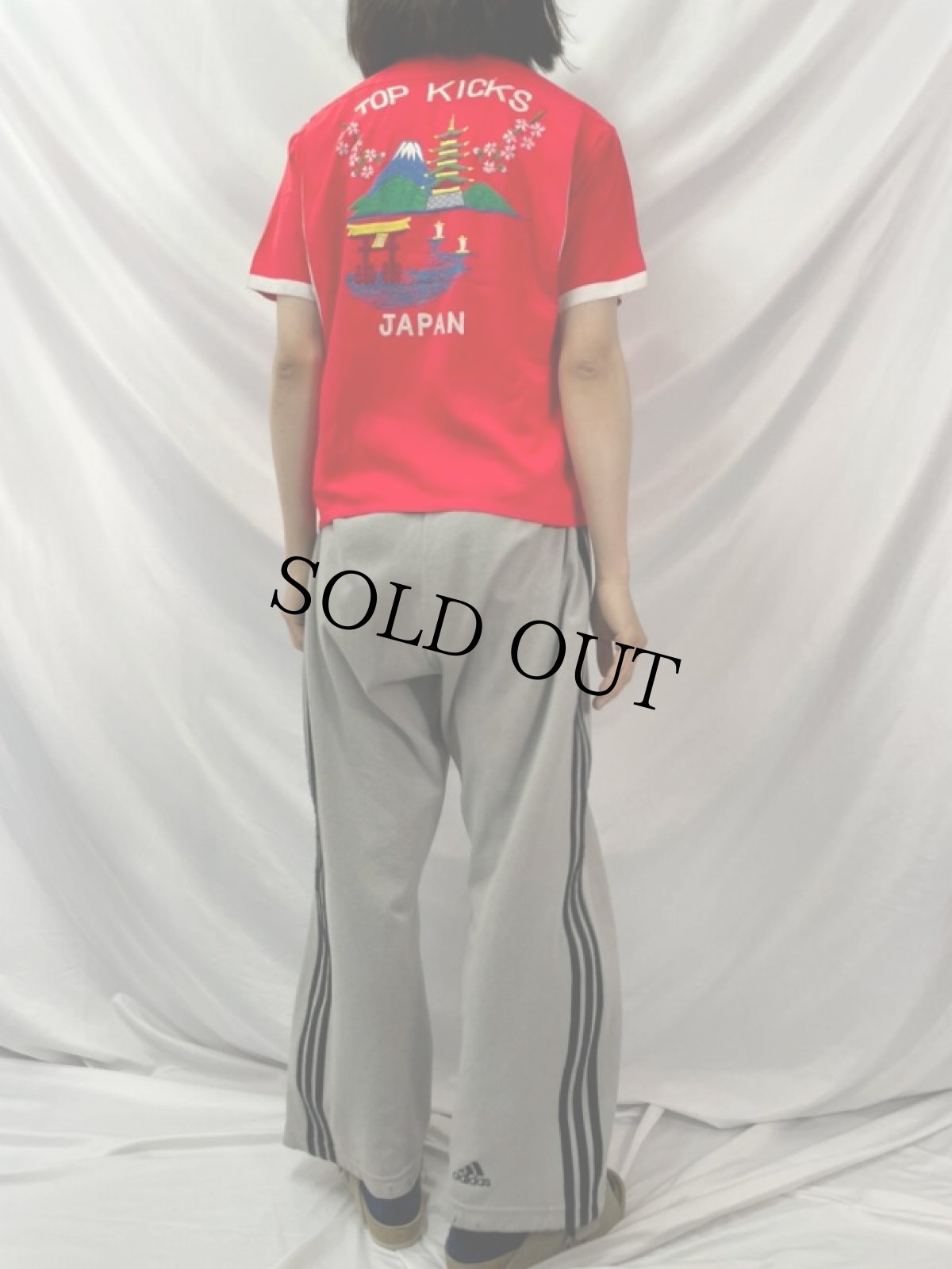 画像4: 50's Hamaya "TOP KICKS JAPAN" 富士山 刺繍スーベニアシャツ (4)