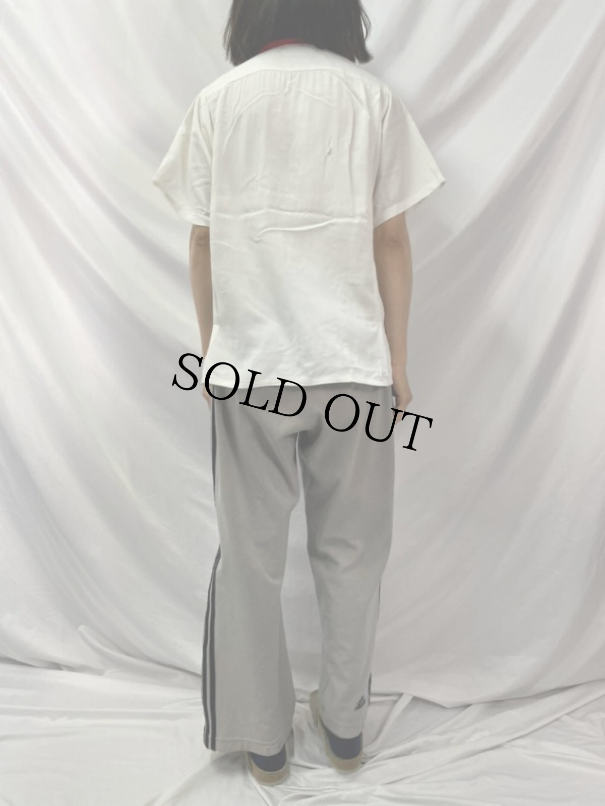 画像4: 50〜60's King Louie USA製 2トーン オープンカラーレーヨンシャツ L (4)