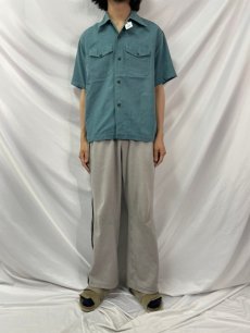 画像2: 50's SEARS ROEBUCK "Staunton Summer Togs" コットンシャツ M (2)