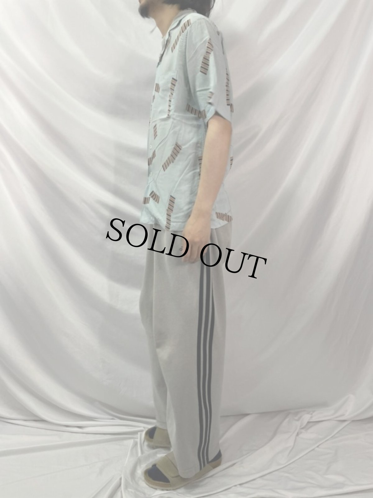 画像3: 50's アトミック柄 オープンカラーシルクシャツ (3)