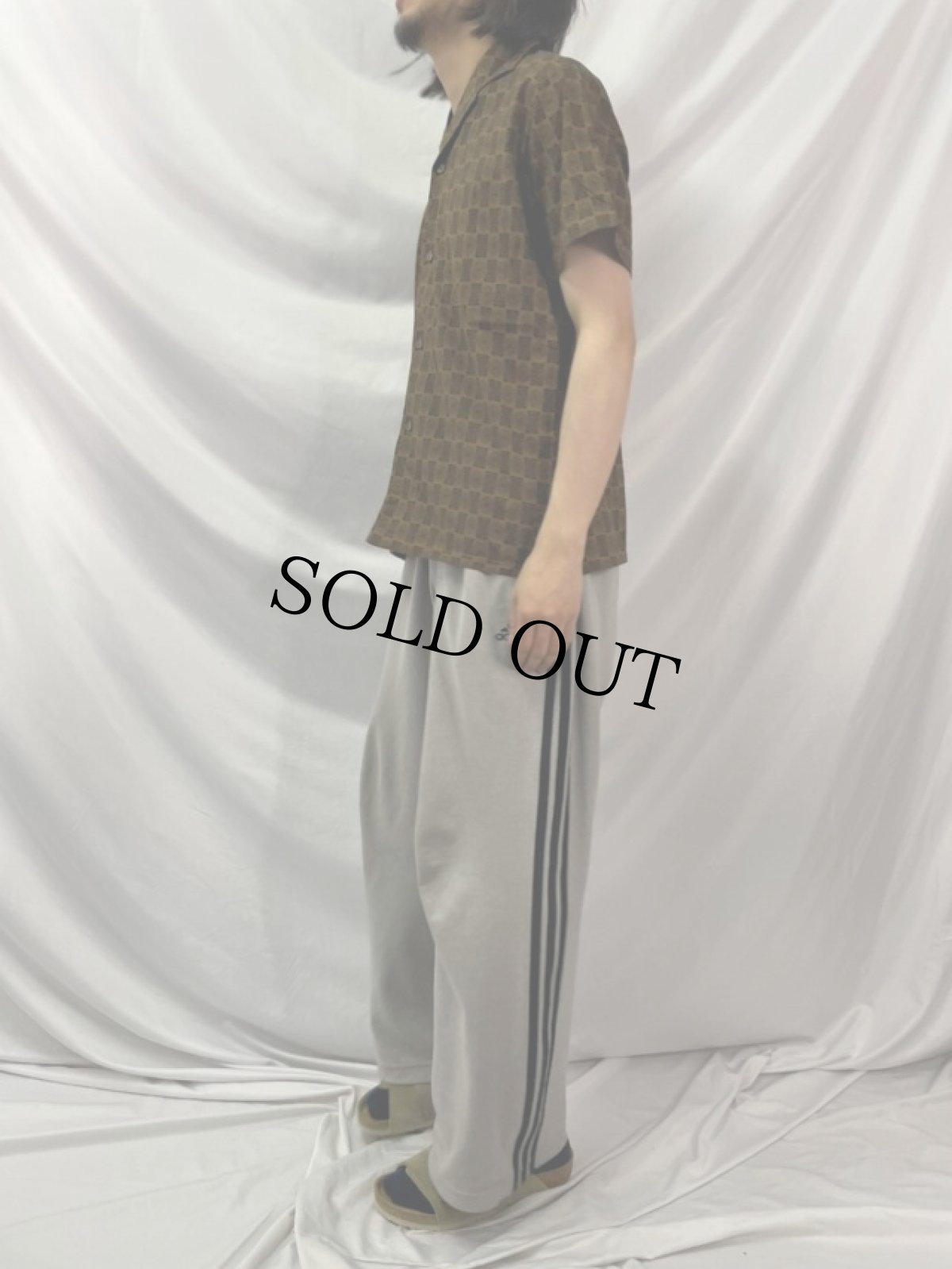 画像3: 60's Berry 小紋柄 オープンカラーコットンシャツ (3)