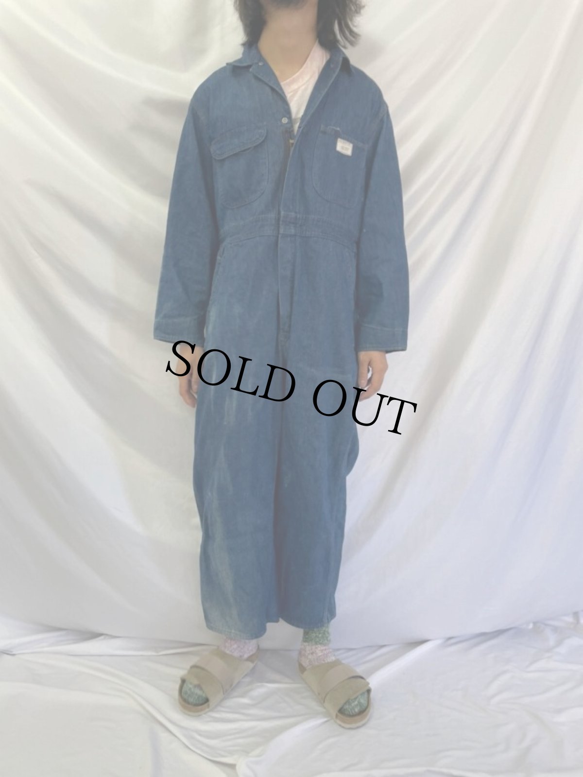 画像2: 70's BIG MAC デニムオールインワン 40S (2)