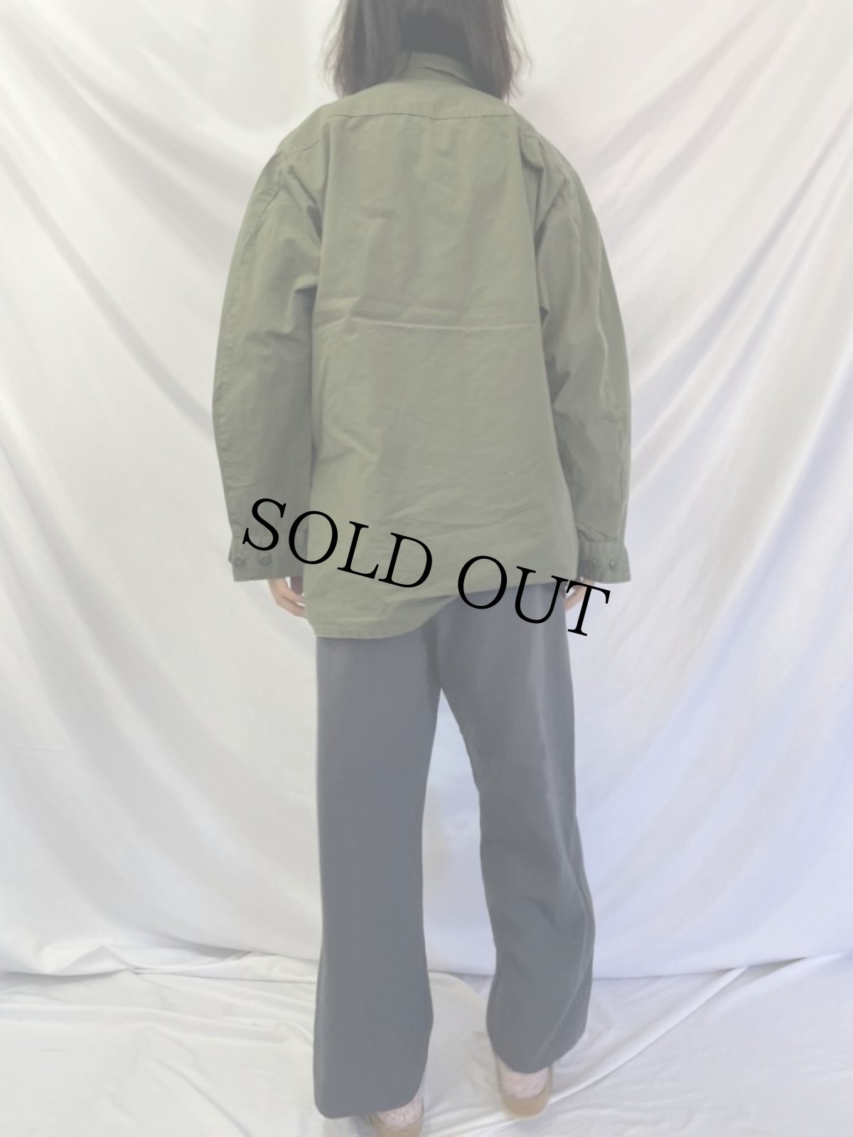 画像4: 60's U.S.AIR FORCE ジャングルファティーグジャケット 4th LARGE-LONG (4)