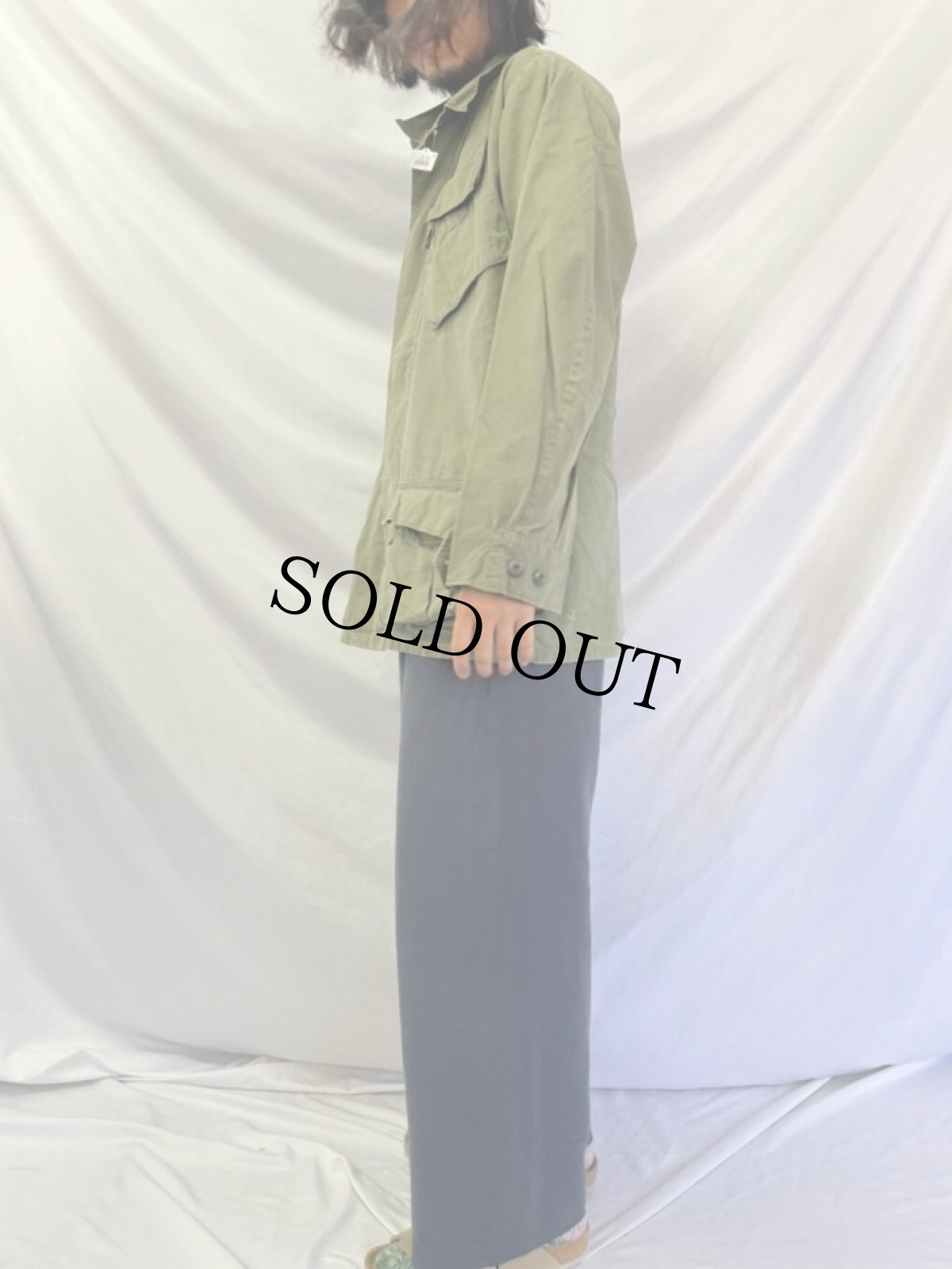 画像3: 60's U.S.AIR FORCE ジャングルファティーグジャケット 4th MEDIUM-LONG (3)