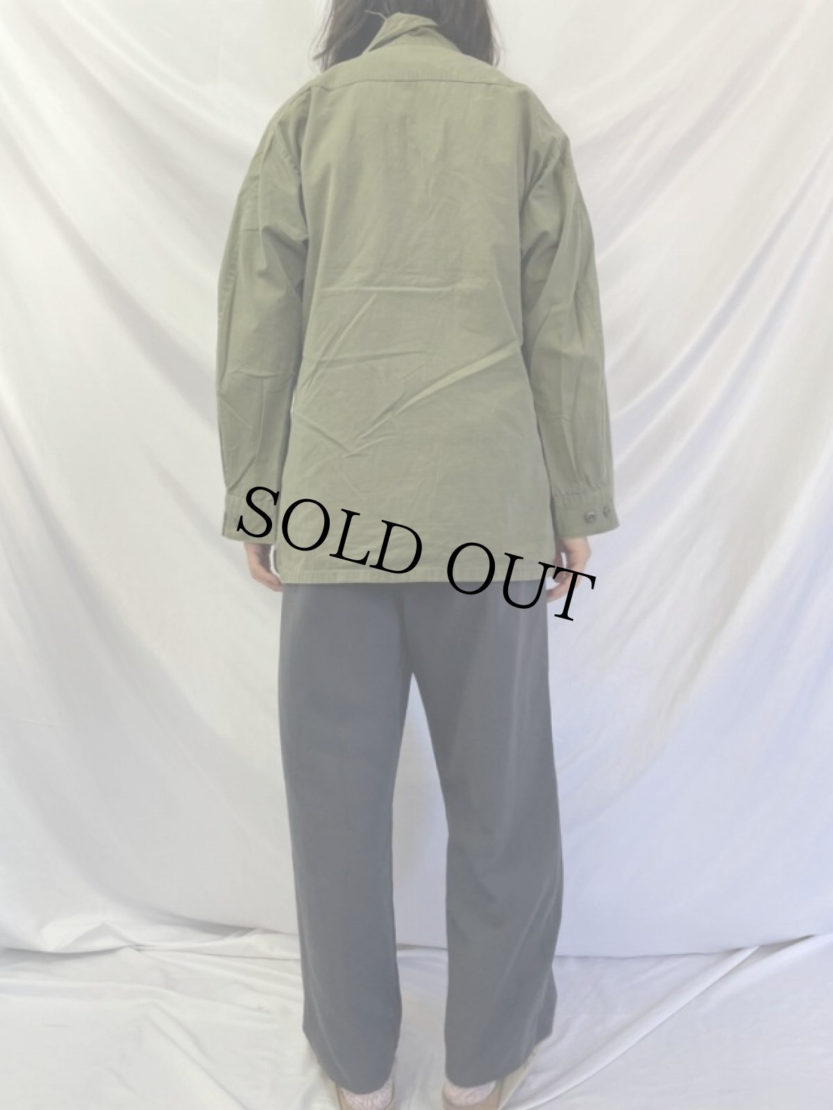 画像4: 60's U.S.AIR FORCE ジャングルファティーグジャケット 4th MEDIUM-LONG (4)