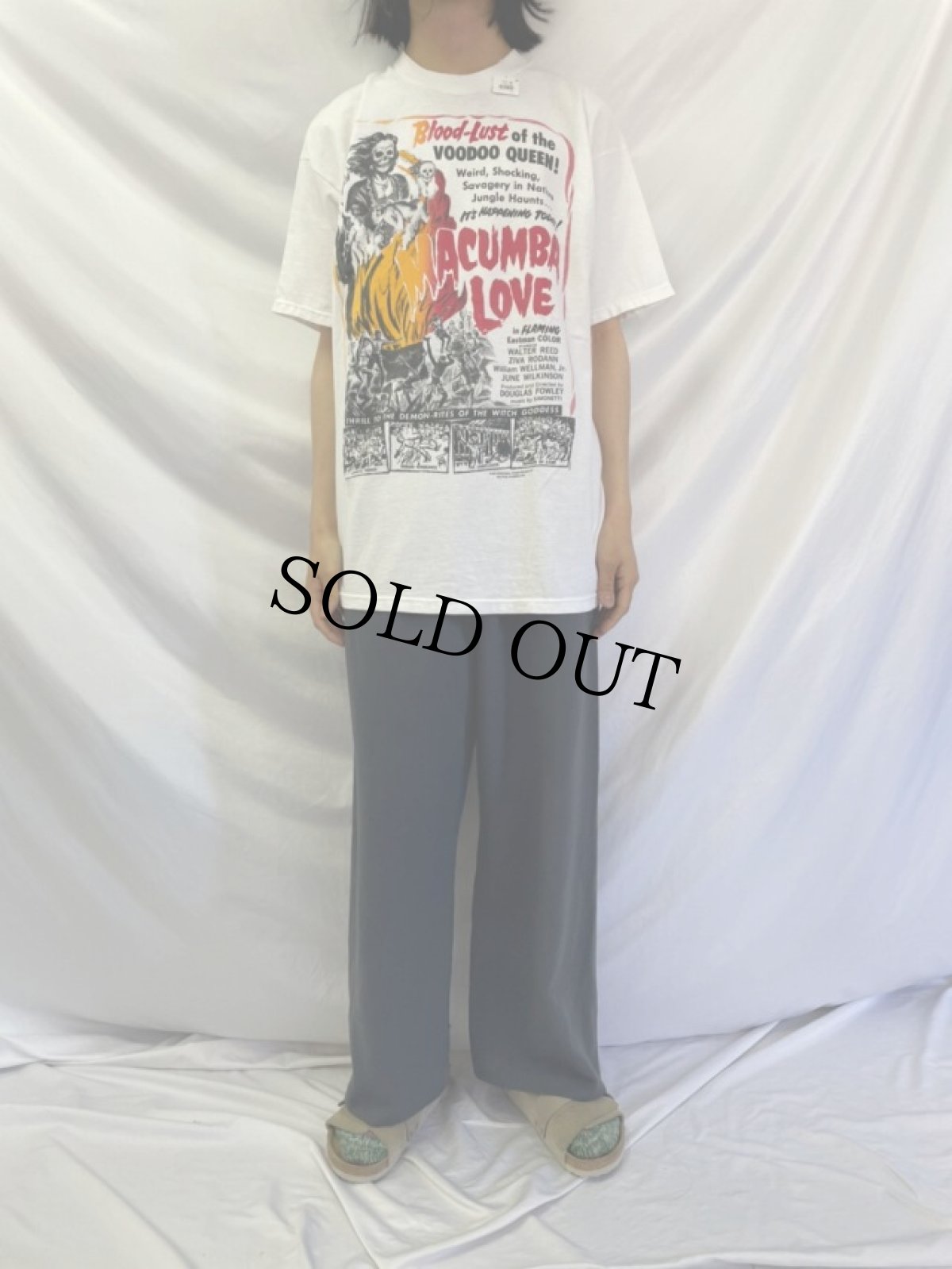 画像2: "MACUMBA LOVE Blood Lust Of The Voodoo Queen" ムービープリントTシャツ XL (2)