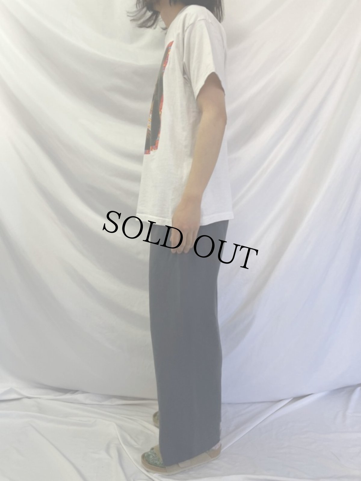 画像3: 90's USA製 モナリザ パロディプリントTシャツ XL (3)