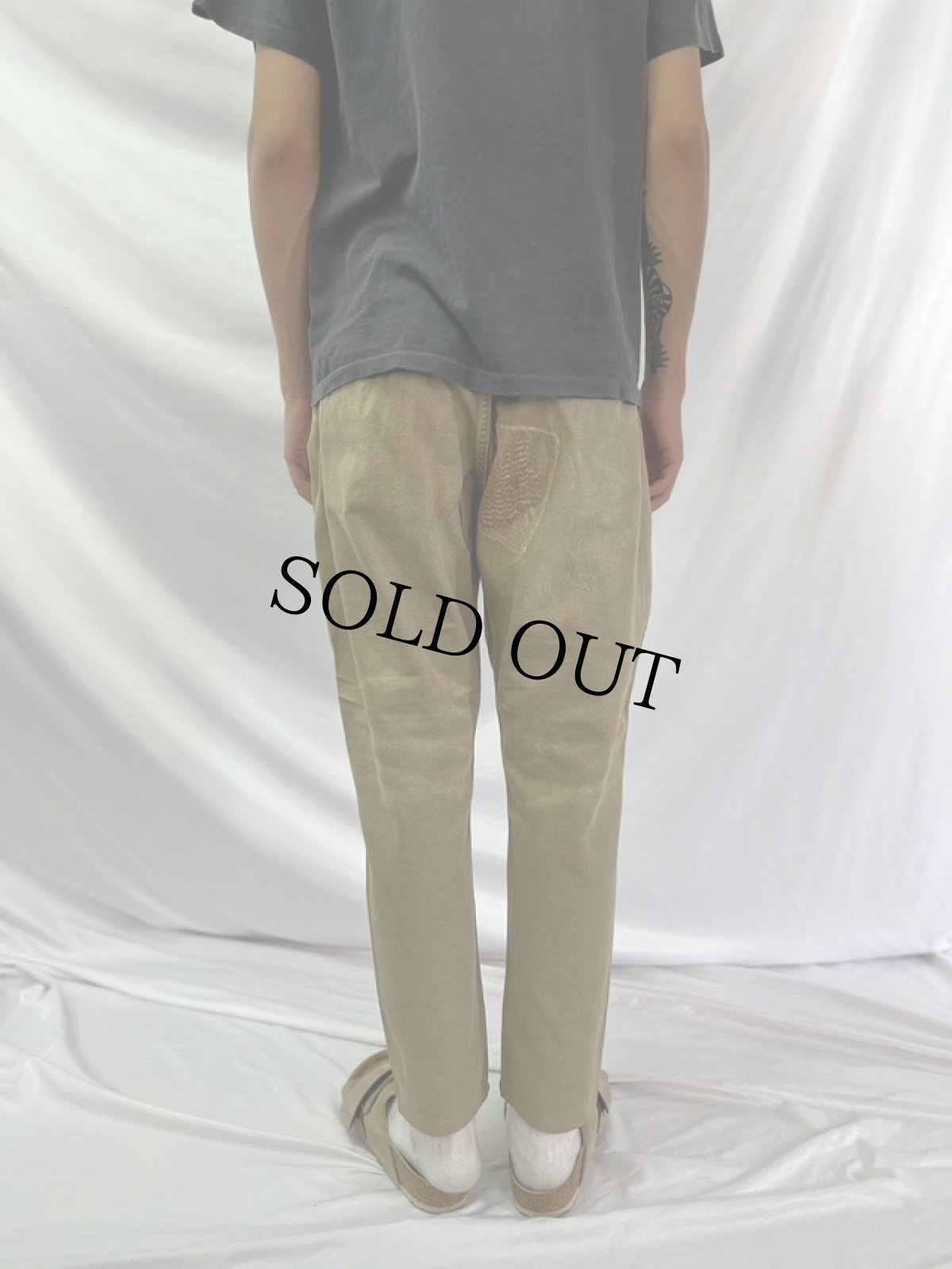 画像4: KAPITAL 刺し子×パッチワーク ダックパンツ W20-34 (4)