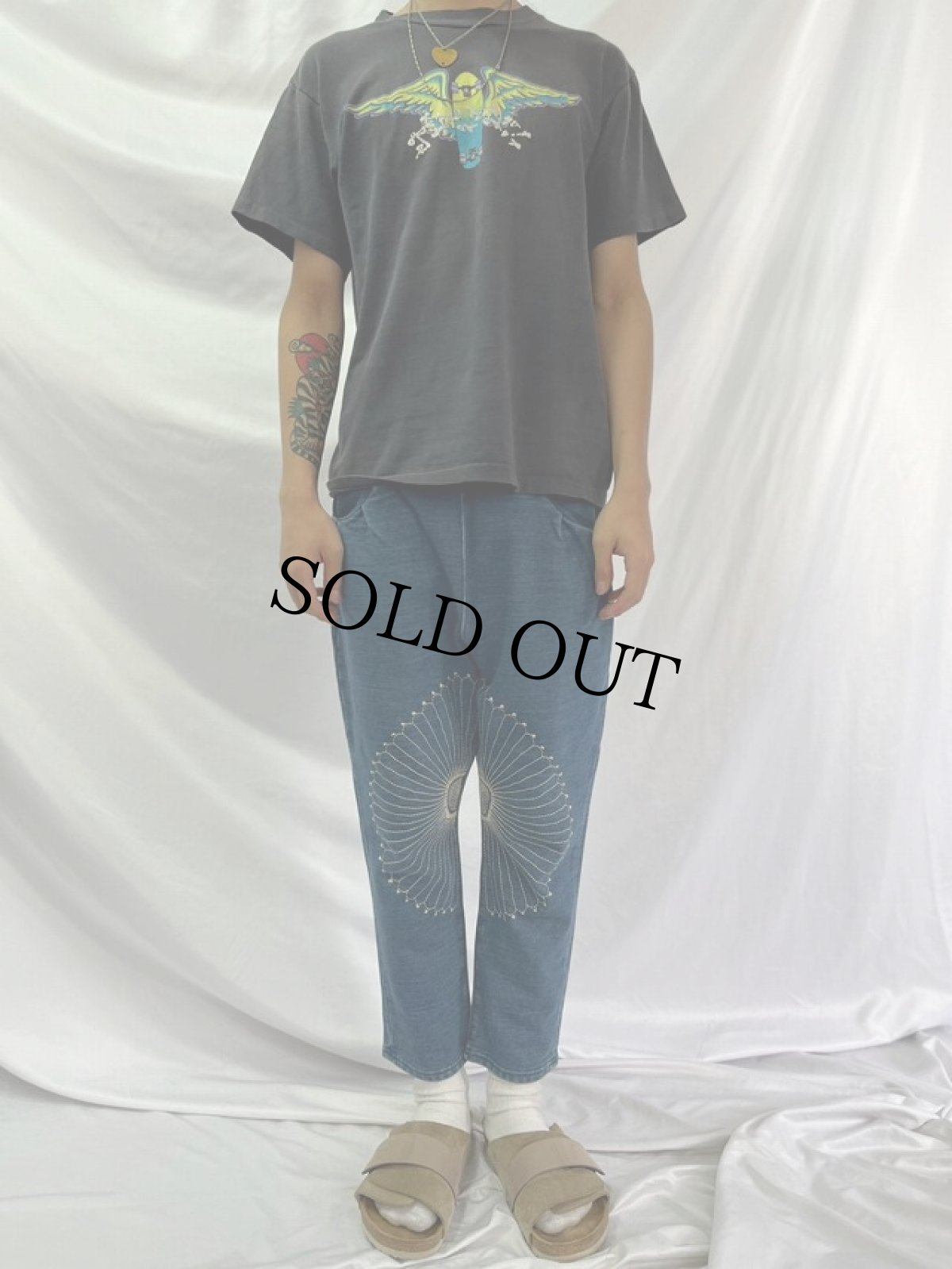 画像2: KAPITAL 風呂敷刺繍 スウェットパンツ size1 (2)