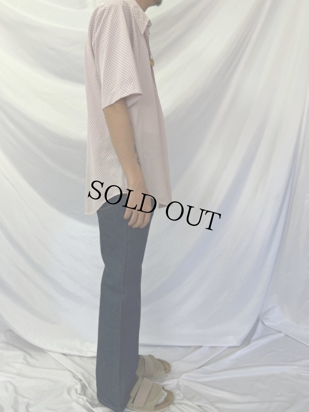 画像3: 70's フレアデニムパンツ DEADSTOCK W29 (3)