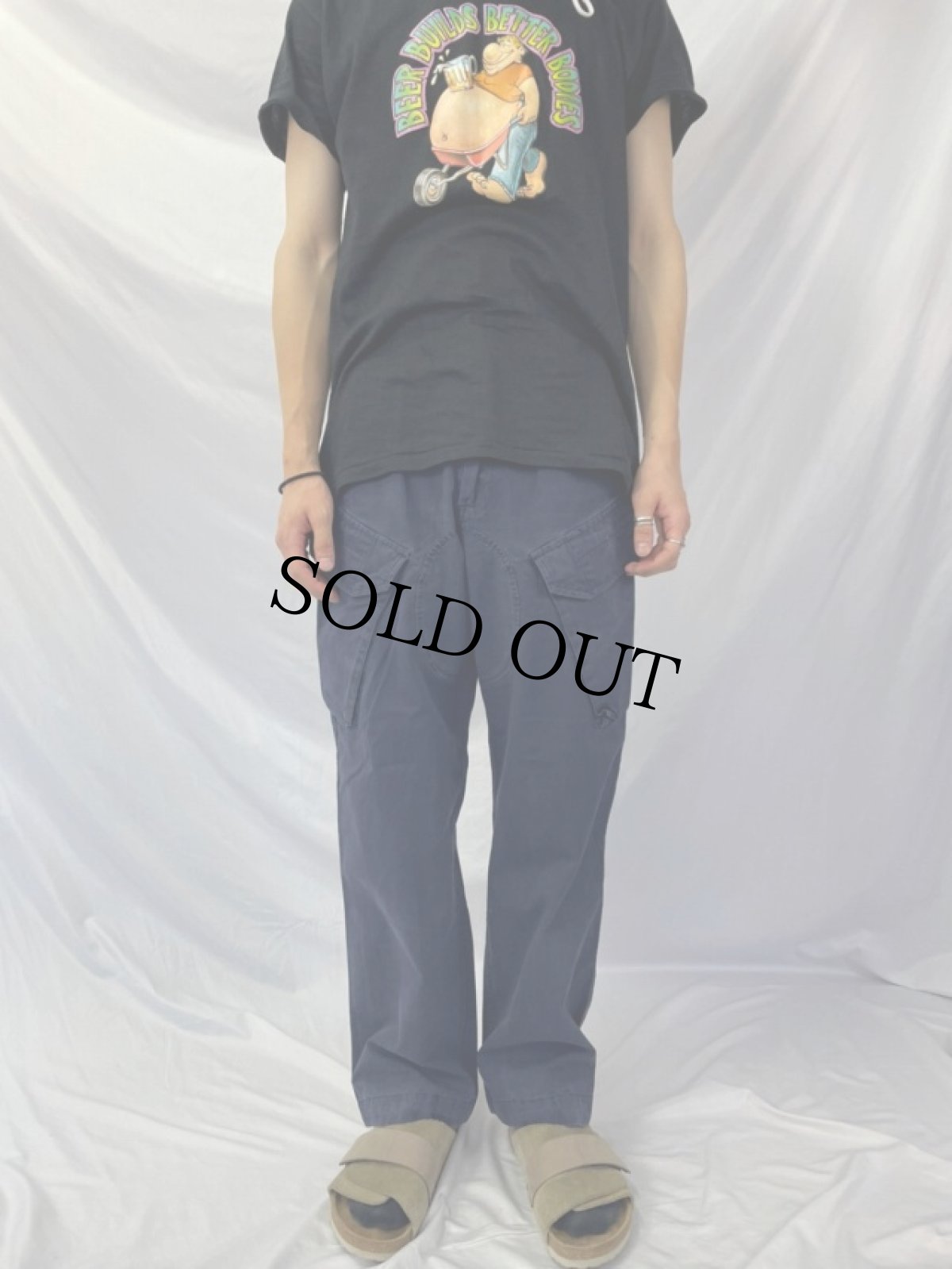 画像2: 90's BRITISH ROYAL NAVY COMBAT TROUSERS W27-29 (2)