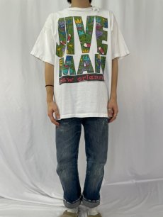 画像2: 90's USA製 JIVE MAN new orleans プリントTシャツ XL (2)