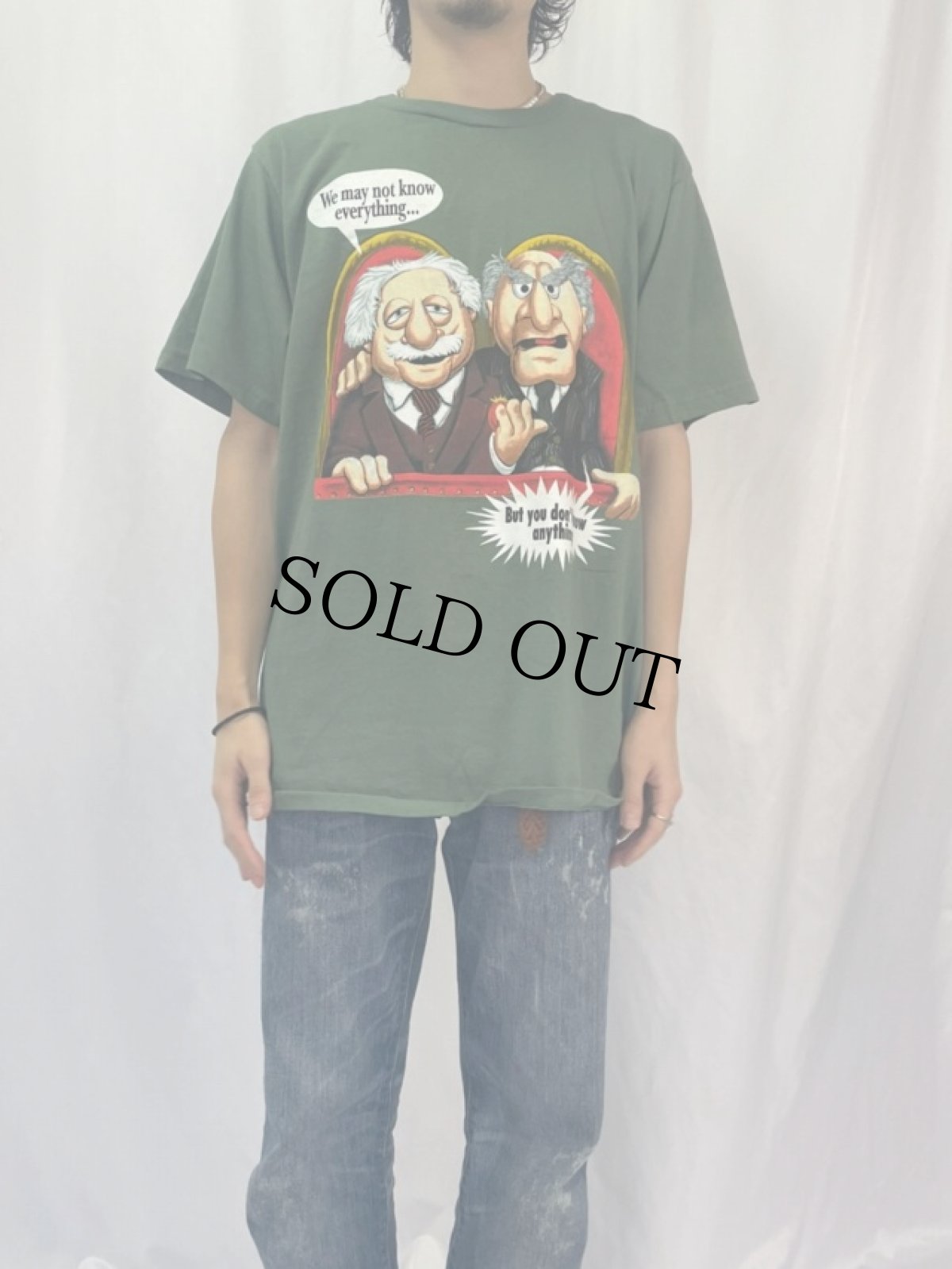 画像2: 90's Statler and Waldorf USA製 キャラクタープリントTシャツ DEADSTOCK L (2)